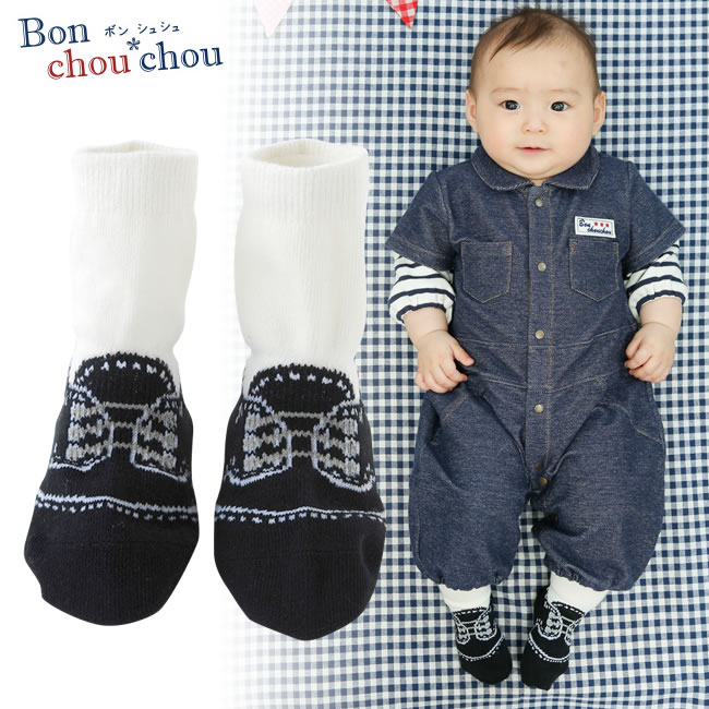 ボンシュシュ シューズ柄ソックス 秋冬 秋冬 品番 Lb Chucklebaby チャックルベビー のキッズファッション通販 Shoplist ショップリスト