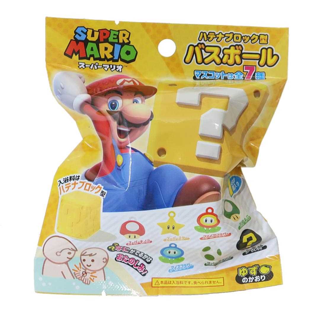 スーパーマリオ ハテナブロック型 バスボール [マスコット入り]【６個セット】 | 面白雑貨店
