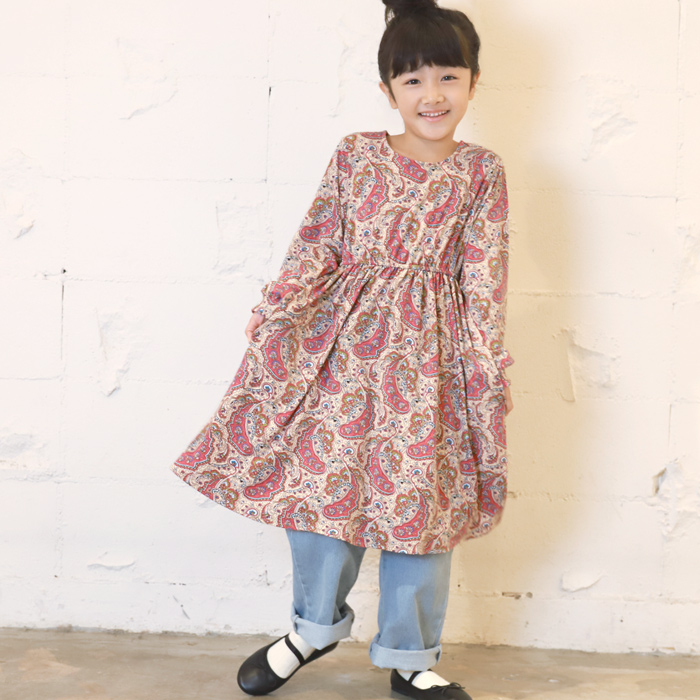 ペイズリー柄フレアワンピース 品番 Pa Coca コカ のキッズファッション通販 Shoplist ショップリスト