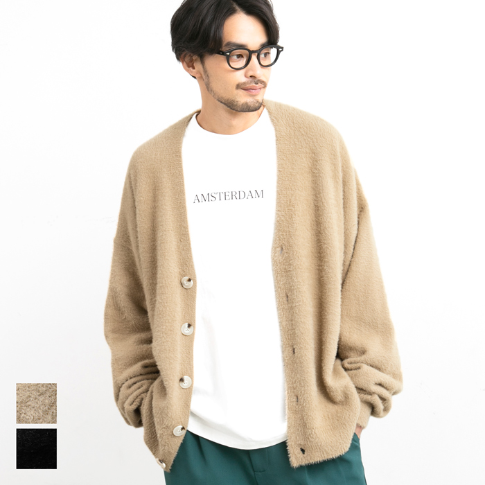 Beige］】シャギーニットカーディガン[品番：PA000013344]｜coca（コカ