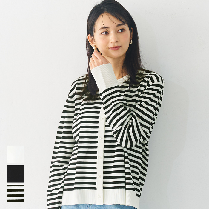 フェイクパール釦ニットカーディガン[品番：PA000013780]｜coca（コカ）のレディースファッション通販｜SHOPLIST（ショップリスト）