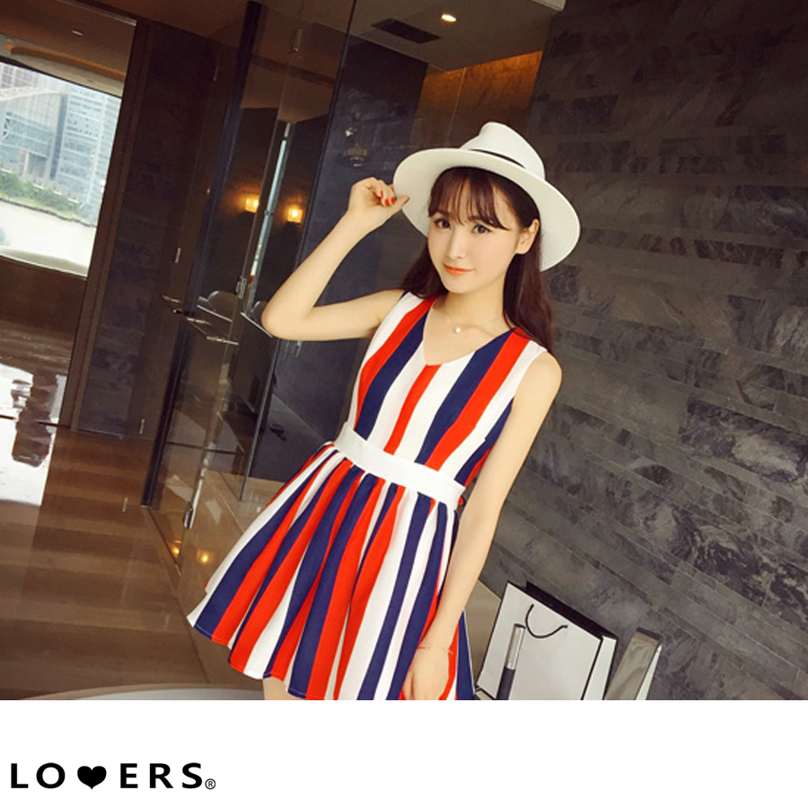 トリコロール ストライプ ワンピース Aラインワンピース りぼん 品番 Jp Lovers ラバーズ のレディースファッション通販 Shoplist ショップリスト