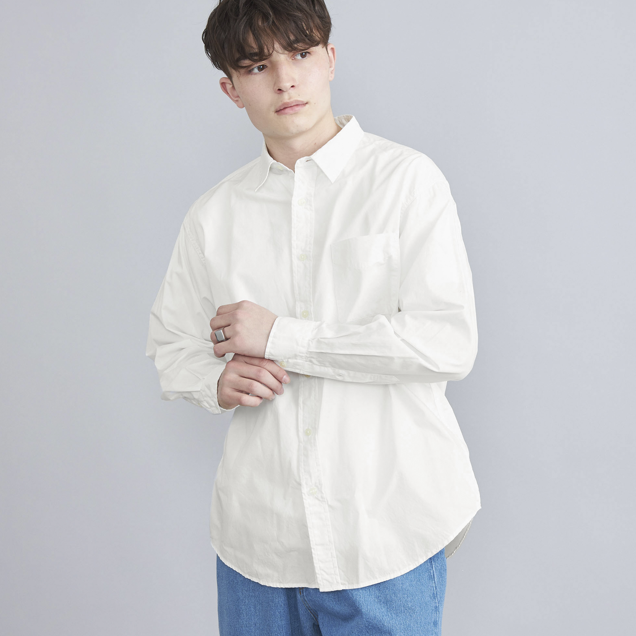 2tuckナイロンボリュームパンツ