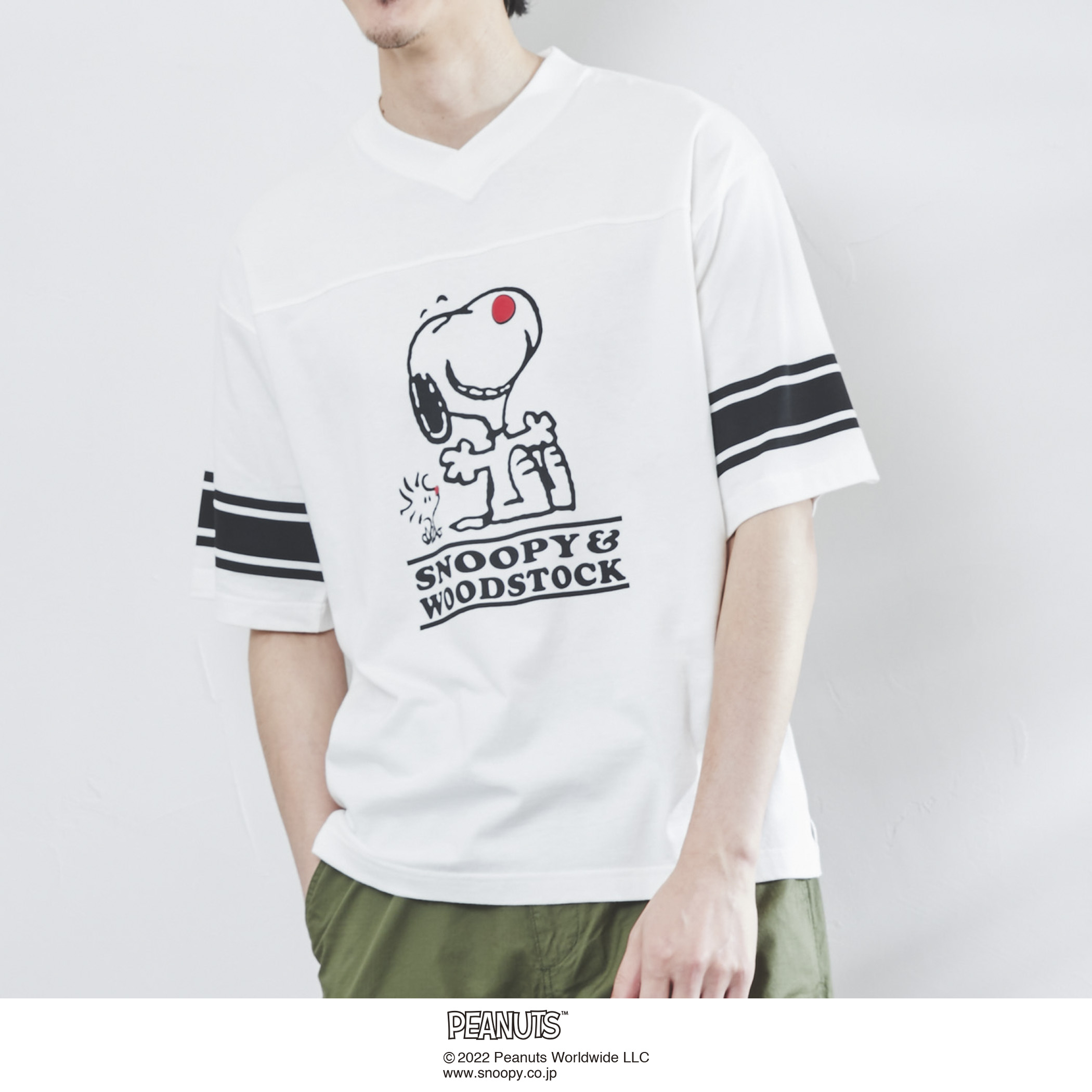 【メンズ】クリニクラウン SNOOPY(スヌーピー)フットボールTシャツ[品番：COEW0003377]｜coen OUTLET（コーエン アウトレット）のメンズファッション通販｜SHOPLIST（ショップリスト）