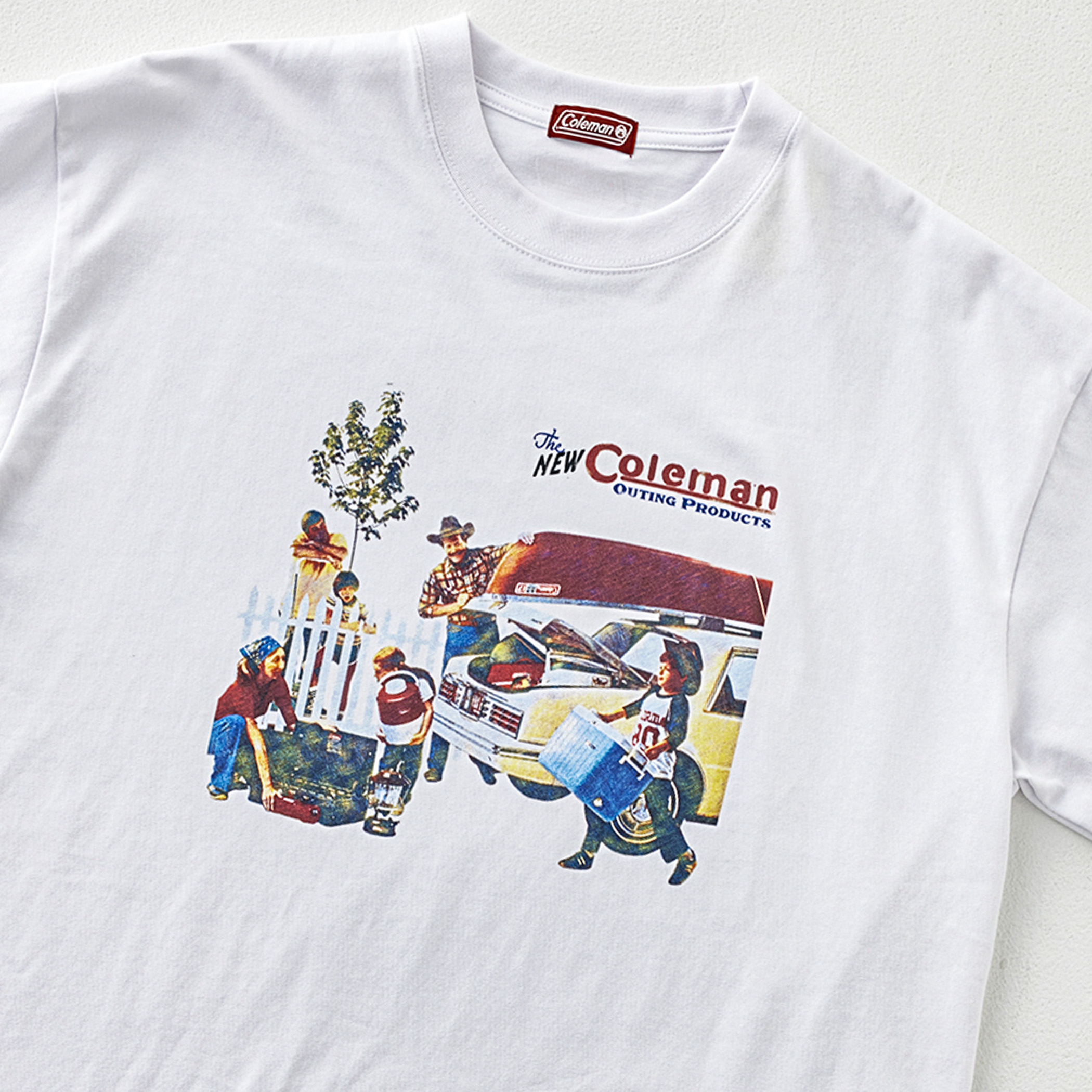 Coleman（コールマン）別注キャンプモチーフプリントTシャツ[品番