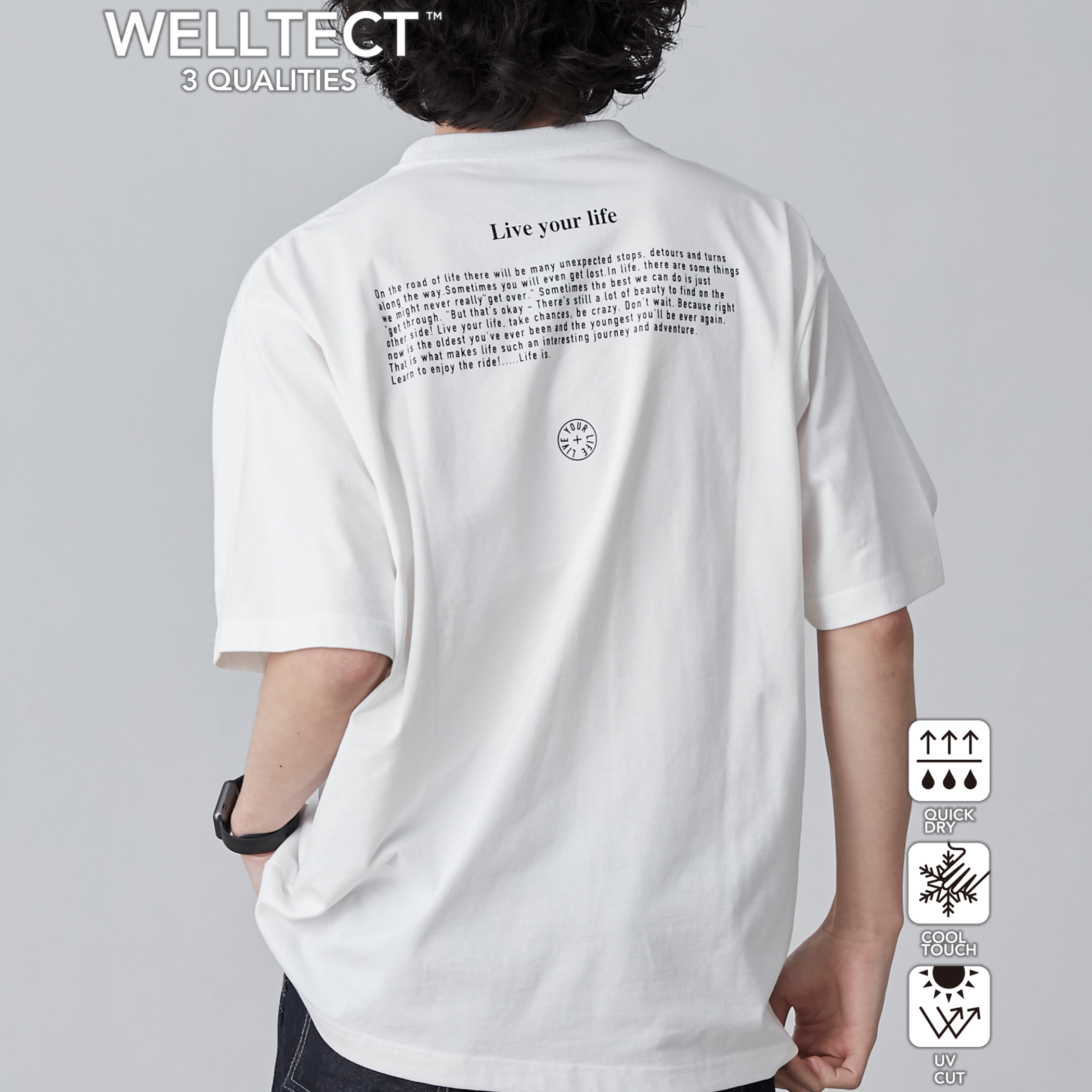 WELLTECT】メッセージロゴプリントTシャツ（WEB限定カラー）[品番  