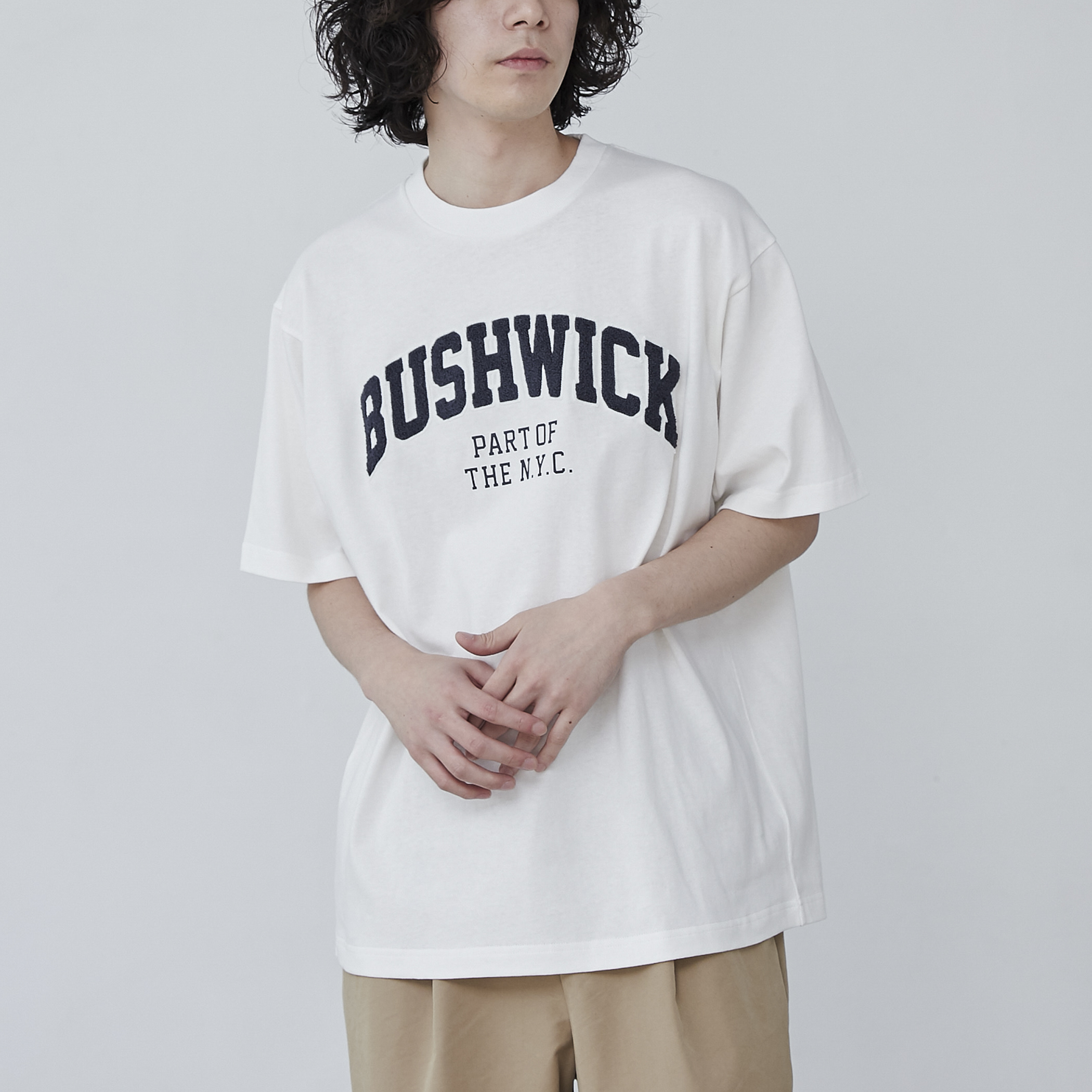 WEB限定】サガラ刺繍ロゴTシャツ[品番：COEW0005852]｜coen【men  