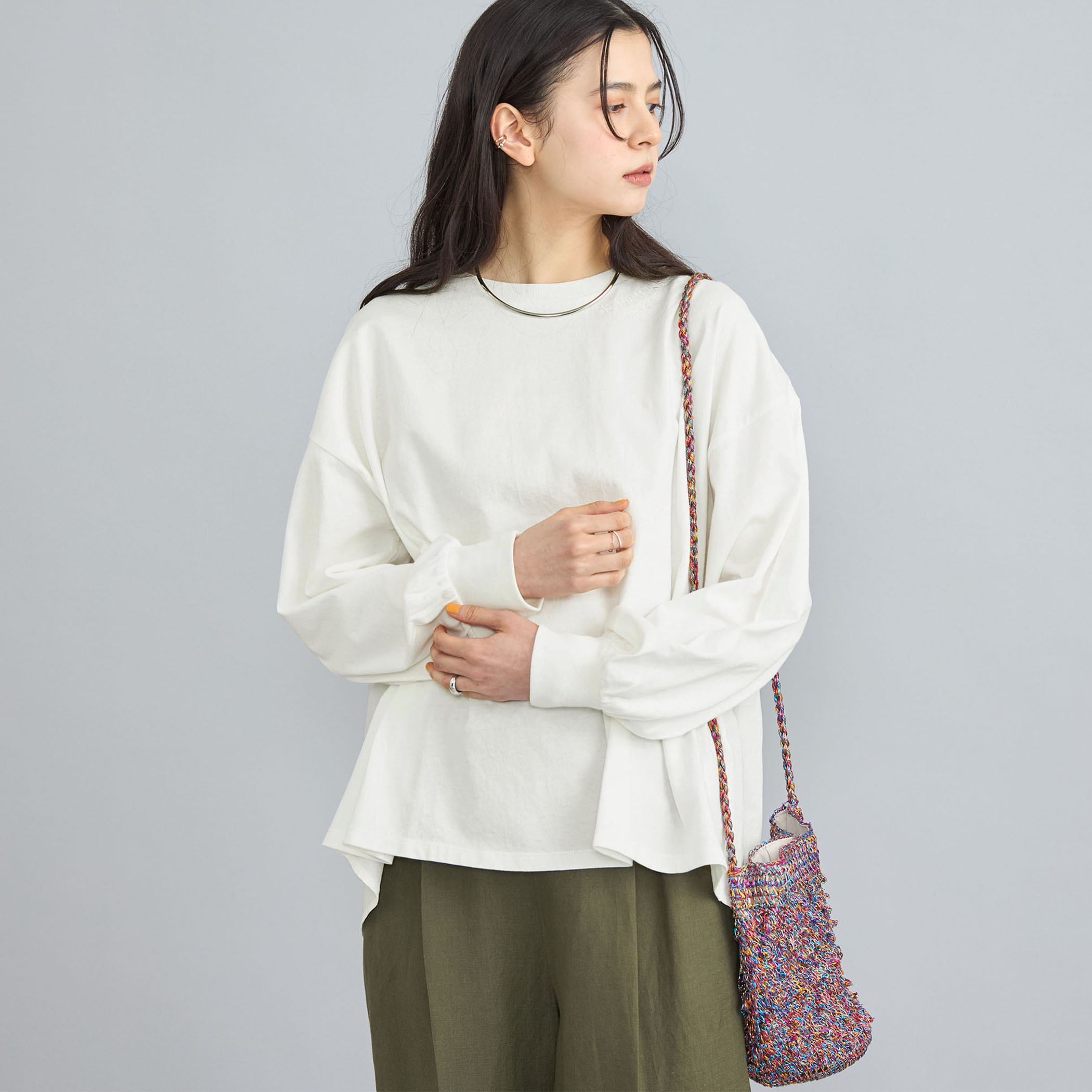 ピグメントドッキング刺繍Tシャツ[品番：COEW0005522]｜coen【women】（コーエン）のレディースファッション通販｜SHOPLIST（ショップリスト）