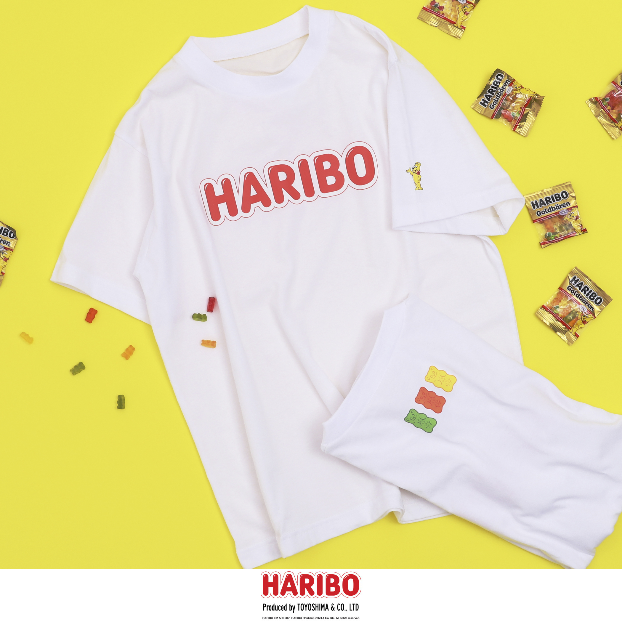 ユニセックス】HARIBO(ハリボー)別注プリント半袖Tシャツ[品番