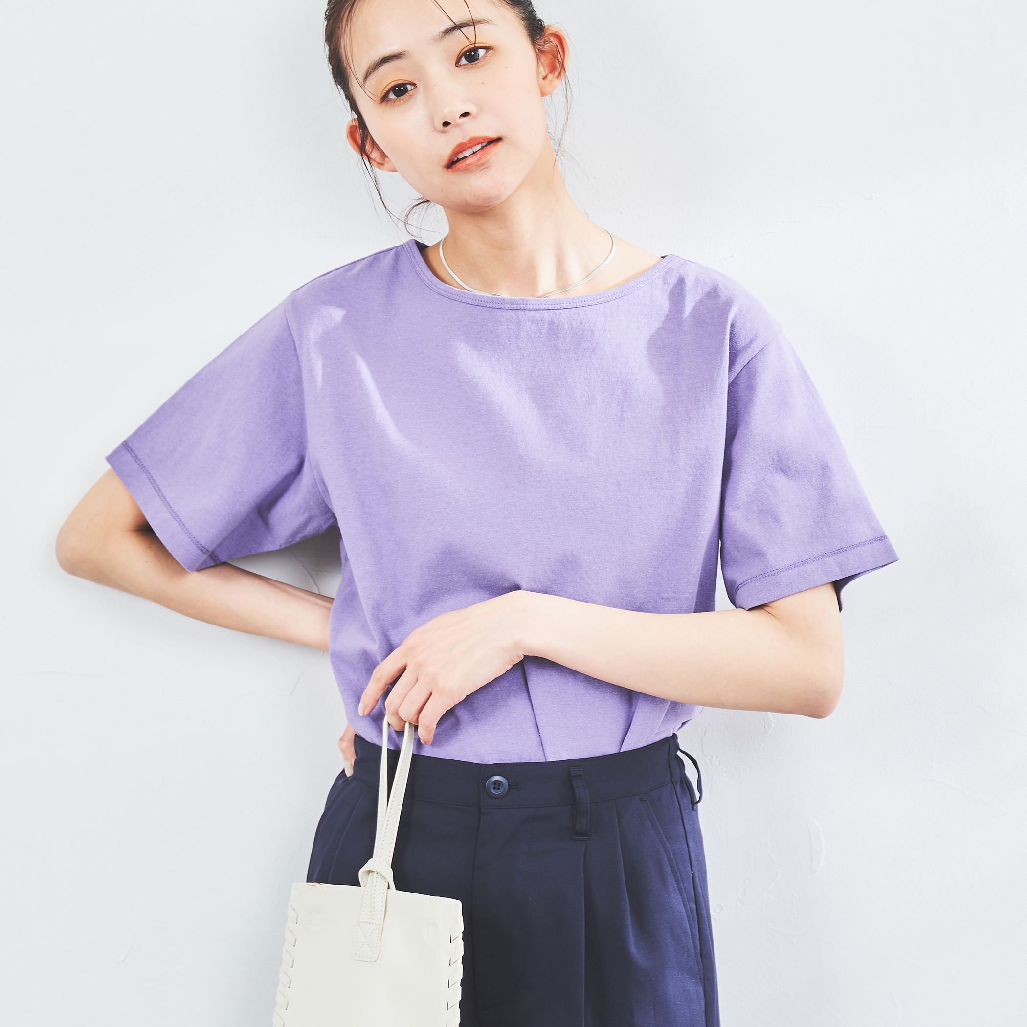 USAコットンクルーネックTシャツ[品番：COEW0003153]｜coen【women