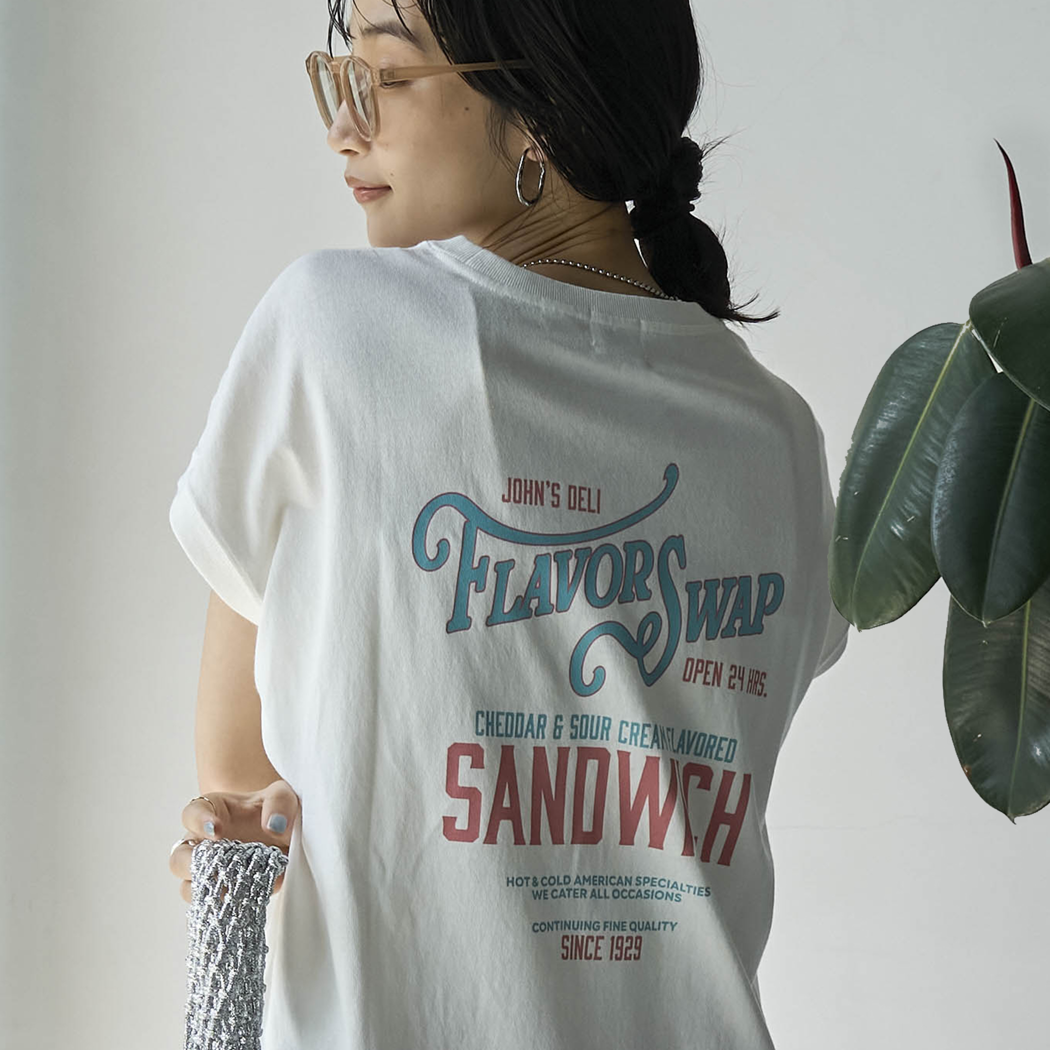 USAコットンサインペイントロゴTシャツ[品番：COEW0005760]｜coen 