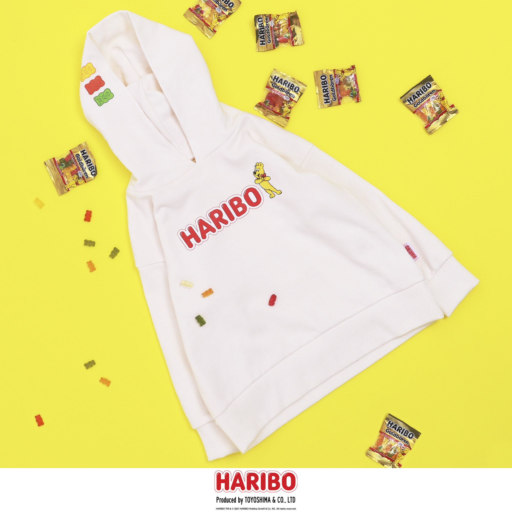 coen キッズ】HARIBO(ハリボー)別注プリント裏毛パーカー[品番