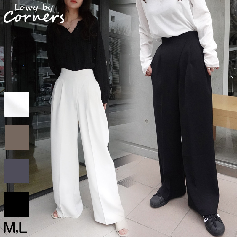 ハイウエストタックパンツ[品番：TRIW0003633]｜CORNERS （コーナーズ）のレディースファッション通販｜SHOPLIST（ショップリスト）
