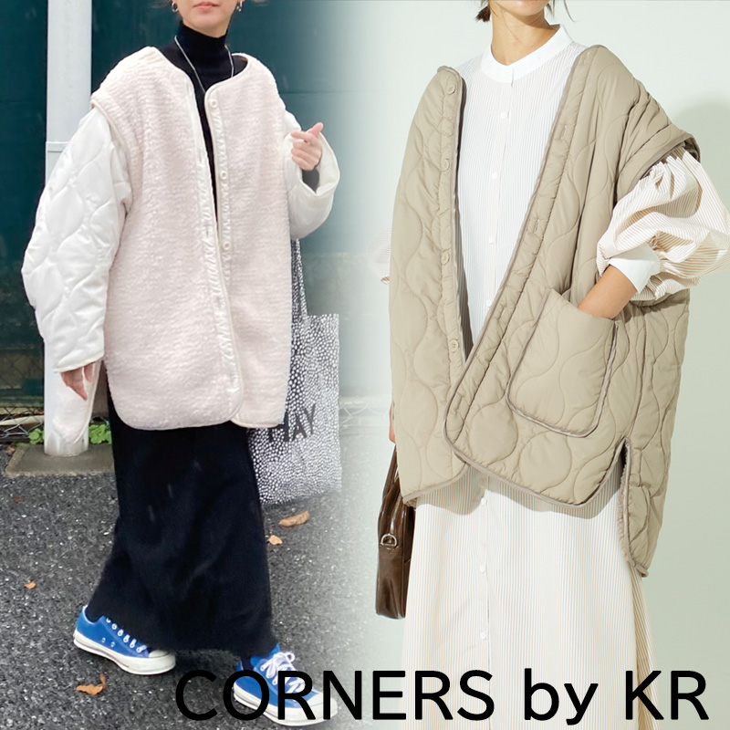 CORNERS by KR 4wayボアキルティングジャケット[品番：TRIW0003297]｜CORNERS  （コーナーズ）のレディースファッション通販｜SHOPLIST（ショップリスト）