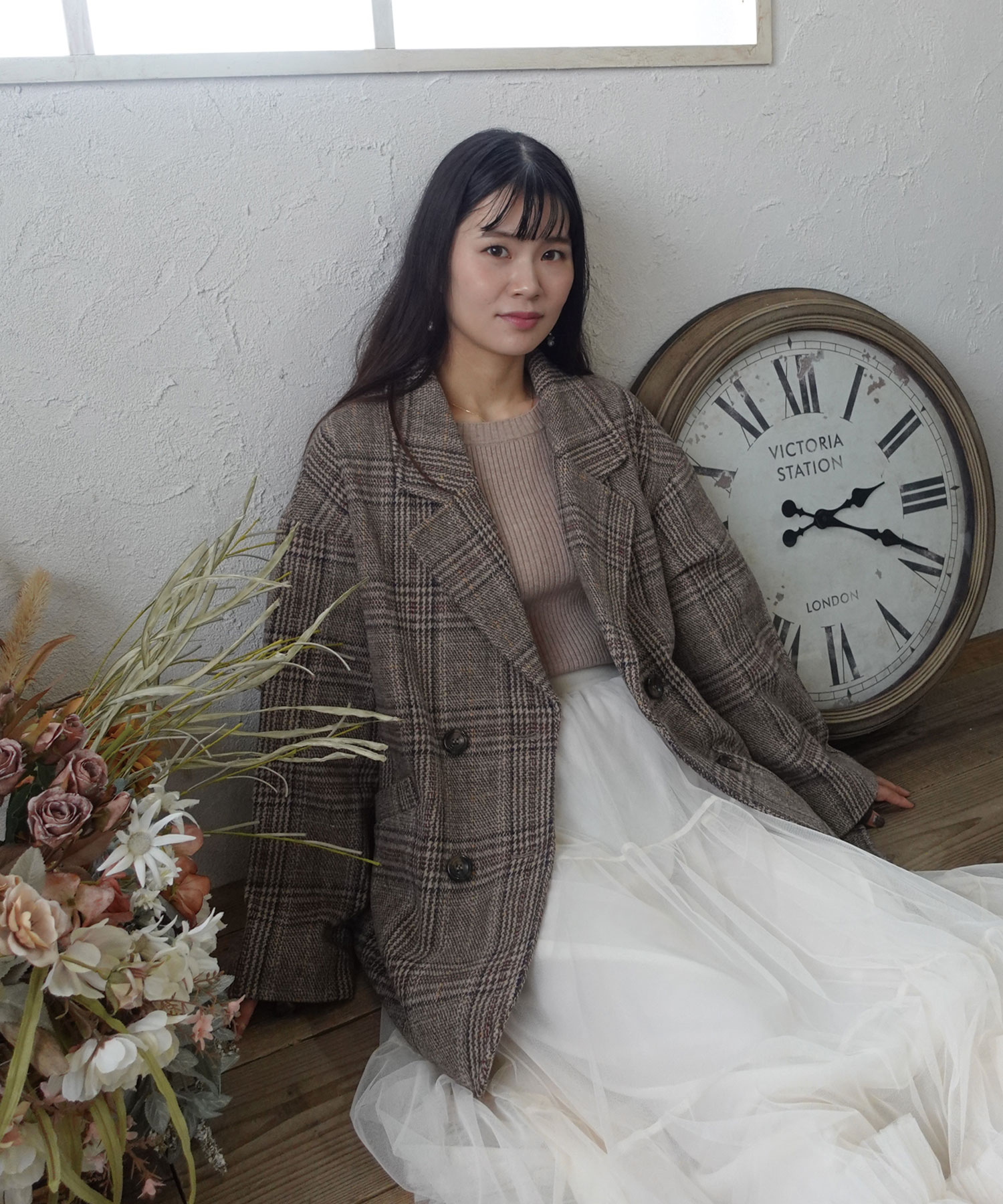 グレンチェックジャケット【yui select】[品番：TRIW0003891]｜CORNERS  （コーナーズ）のレディースファッション通販｜SHOPLIST（ショップリスト）
