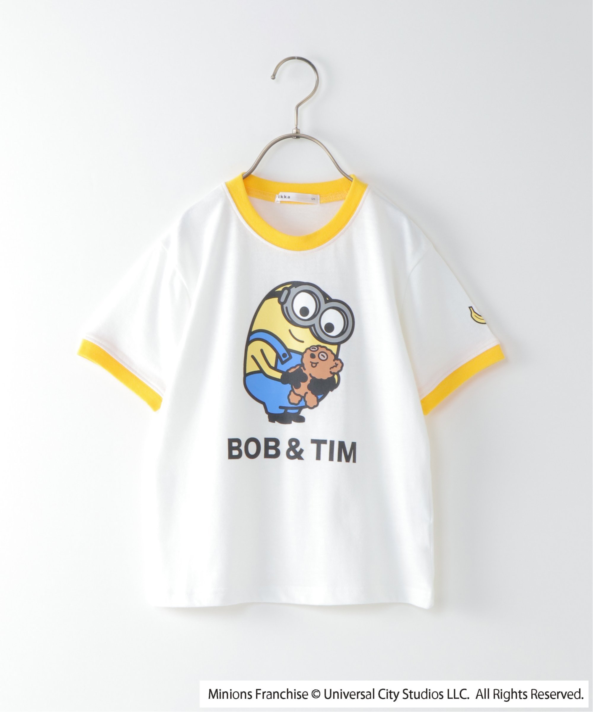 【Dkグリーン】【キッズ】ミニオン／Bob＆TIM プリントTシャツ 