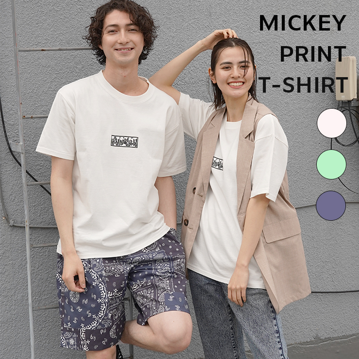 ミッキーアイコンプリントＴシャツ[品番：IKAW0012943]｜VENCE share