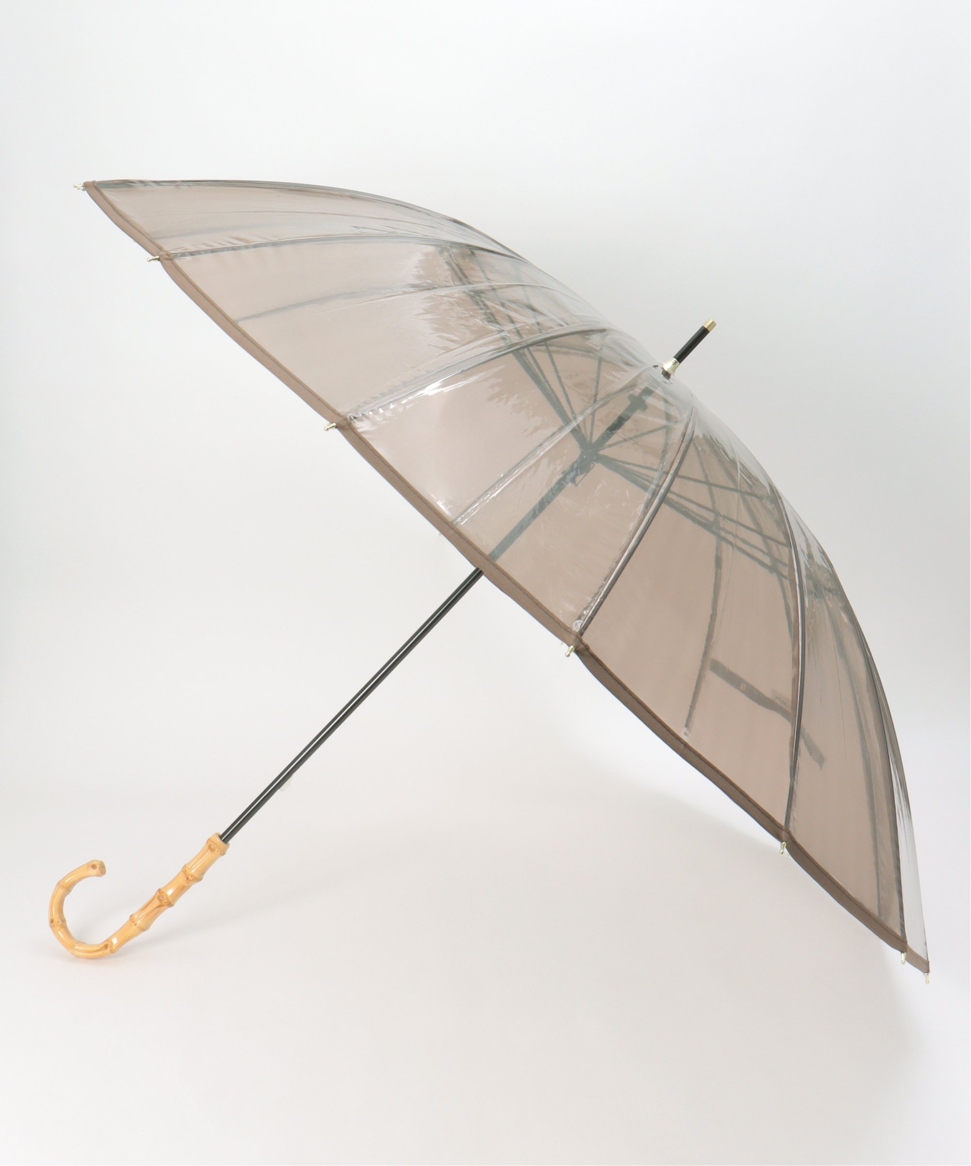 【2023年】Wpc. 雨傘 ［ビニール傘］16Kプラスティックパイピング ブラ