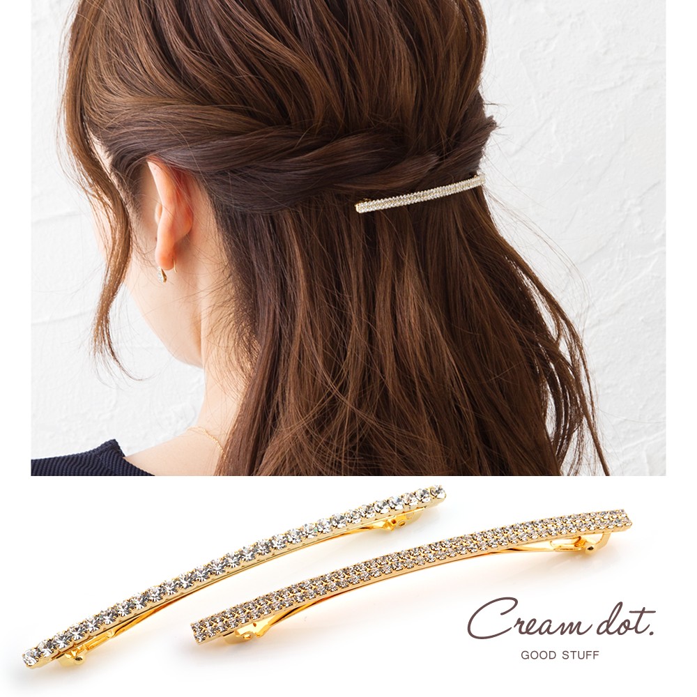 バレッタ シンプル ヘアクリップ 品番 Crma Cream Dot クリームドット のレディースファッション通販 Shoplist ショップリスト