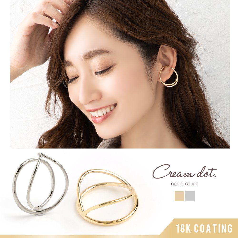 イヤーカフ 金属アレルギー ニッケルフリー 品番 Crma Cream Dot クリームドット のレディース ファッション通販 Shoplist ショップリスト