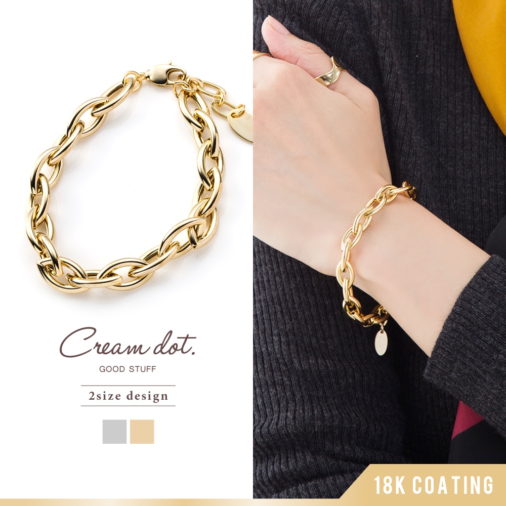 ブレスレット チェーンブレスレット 太め 品番 Crma Cream Dot クリームドット のレディース ファッション通販 Shoplist ショップリスト