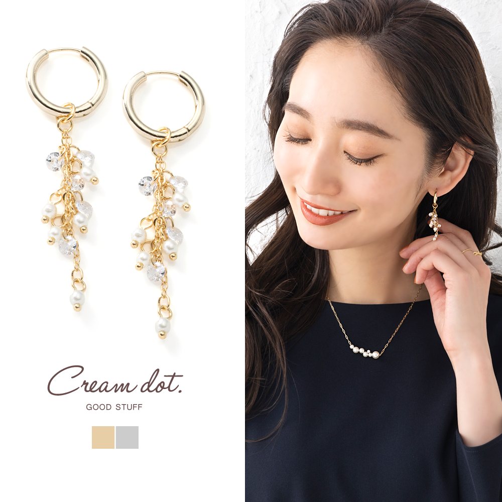 シルバー】ピアス フープピアス レディース[品番：CRMA0008416]｜CREAM