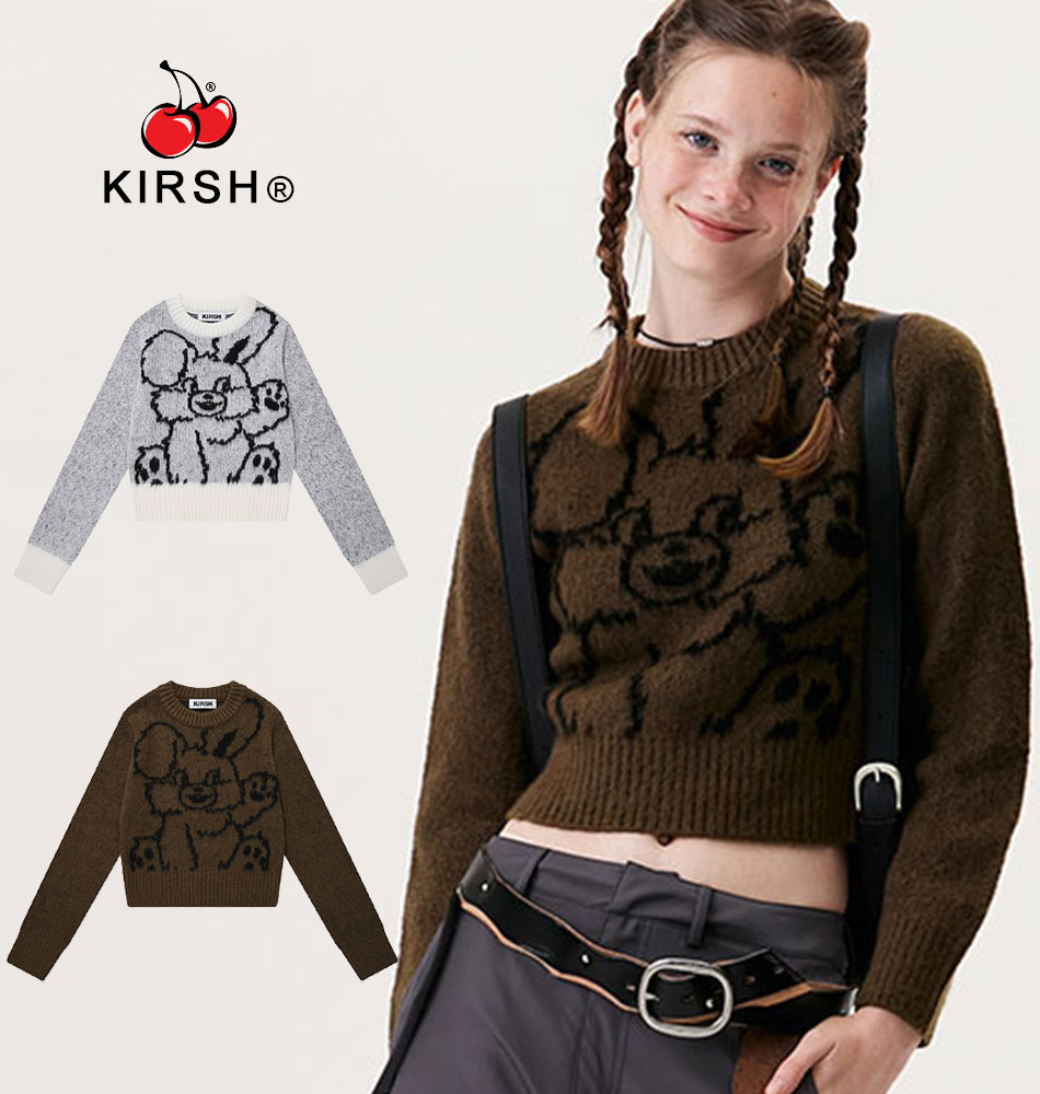 KIRSH WITTY BUNNY CROP KNIT KA/全2色[品番：PBIW0000896