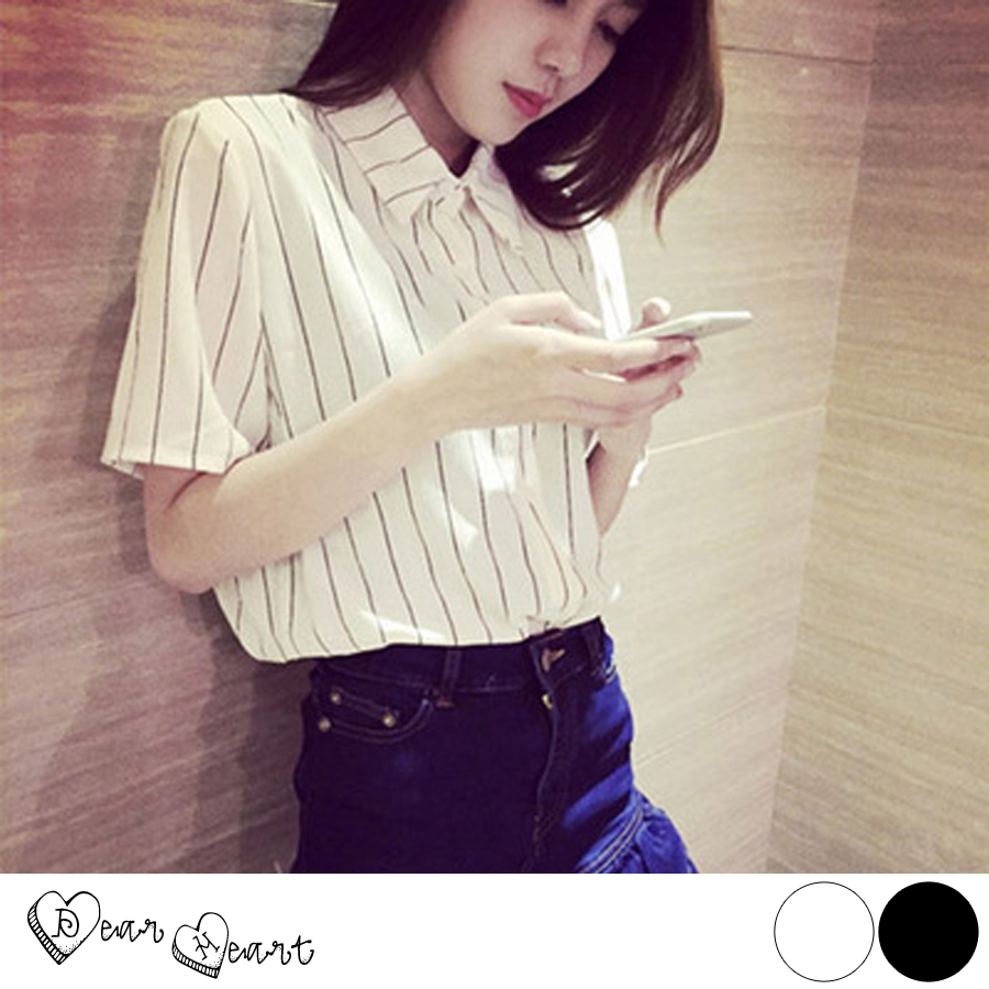 韓国ファッション ストライプ柄シャツ 15春夏新作 品番 Cp Dearheart ディアハート のレディースファッション 通販 Shoplist ショップリスト