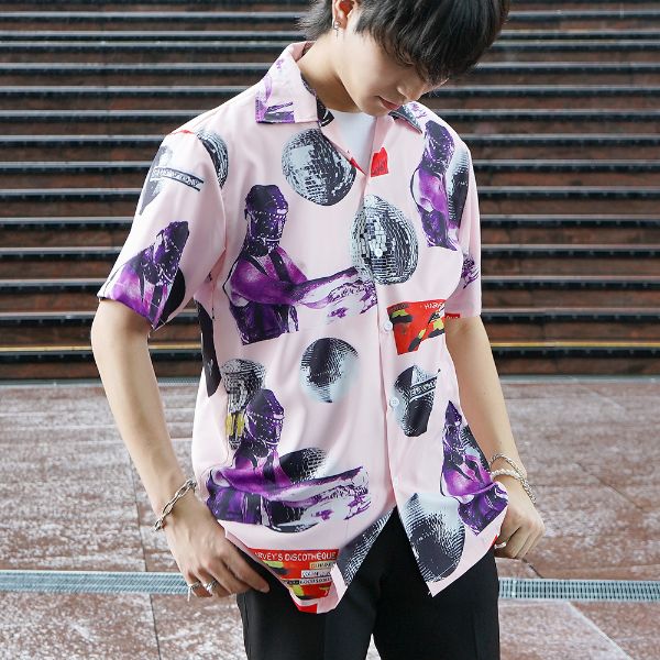 柄シャツ ミラーボール ピンク 品番 Dctw Decorative デコラティブ のレディースファッション 通販 Shoplist ショップリスト