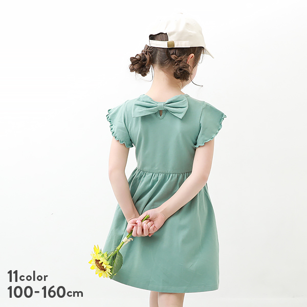 口コミ レビュー コットンフレア袖ワンピース 子供服 キッズ 女の子 半袖 ノースリーブワンピース Devirock デビロック キッズファッション通販shoplist ショップリスト