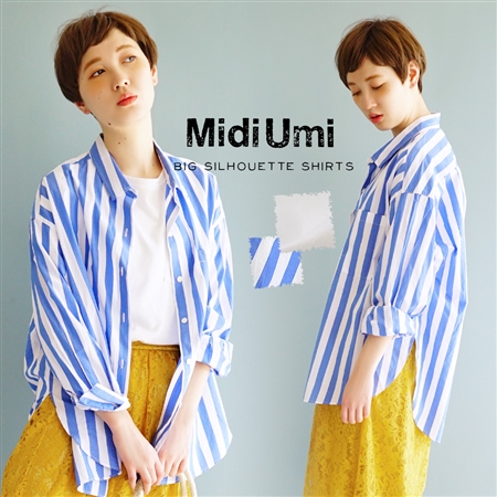 MidiUmi（ミディウミ）ビッグシャツ[品番：EZ000006809]｜e-zakkamania