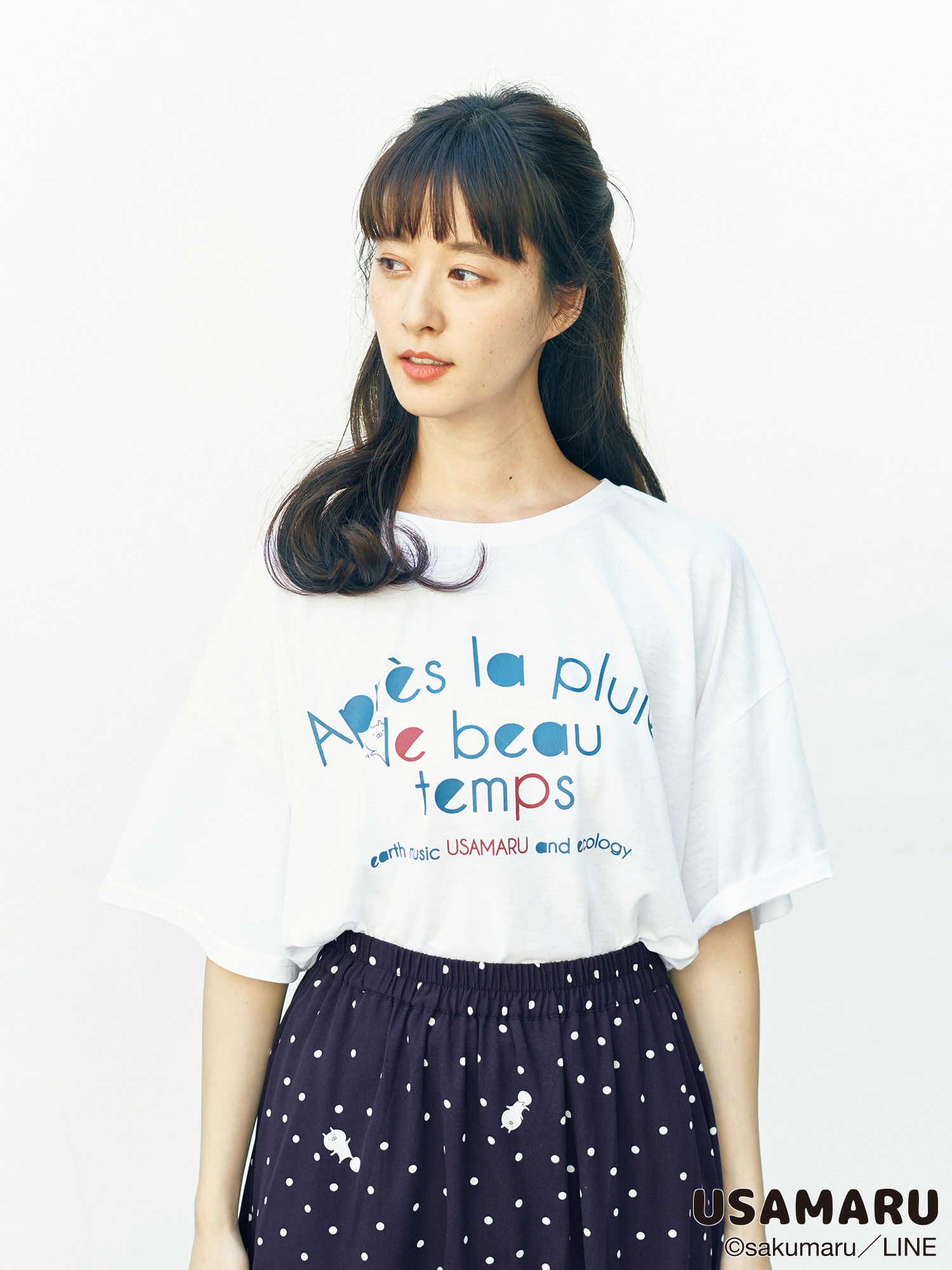 ・うさまるプリントTシャツ[品番：EMEW0008800]｜earth music&ecology （アースミュージックアンドエコロジー  ）のレディースファッション通販｜SHOPLIST（ショップリスト）