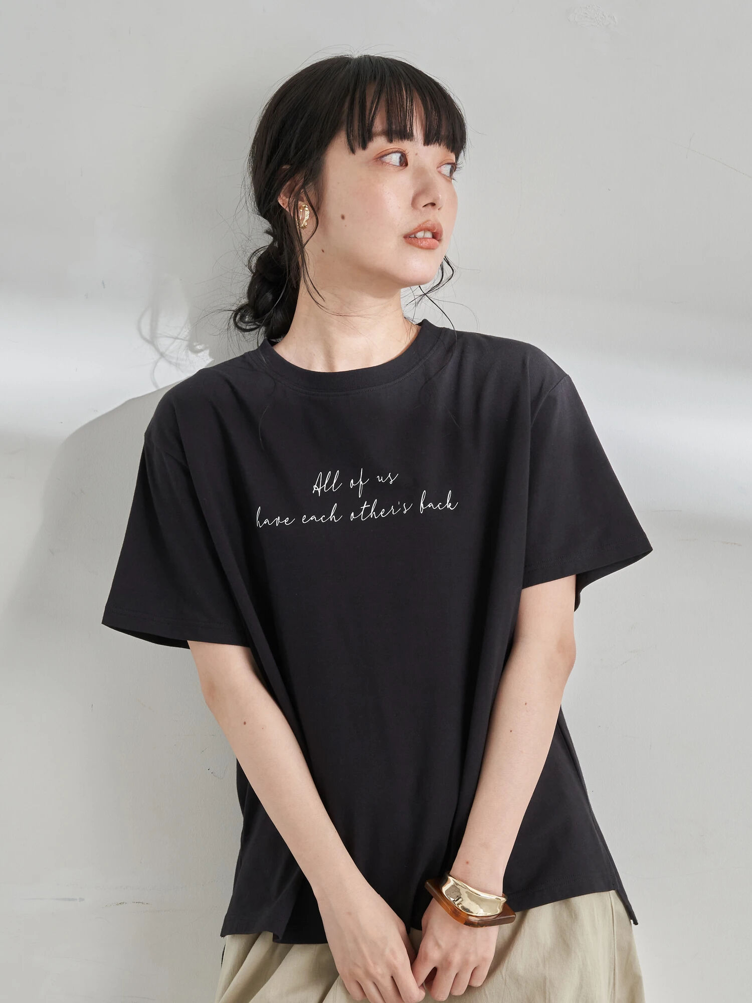 Stay true to yourself BOX Tシャツ[品番：EMEW0027423]｜earth music&ecology  （アースミュージックアンドエコロジー ）のレディースファッション通販｜SHOPLIST（ショップリスト）