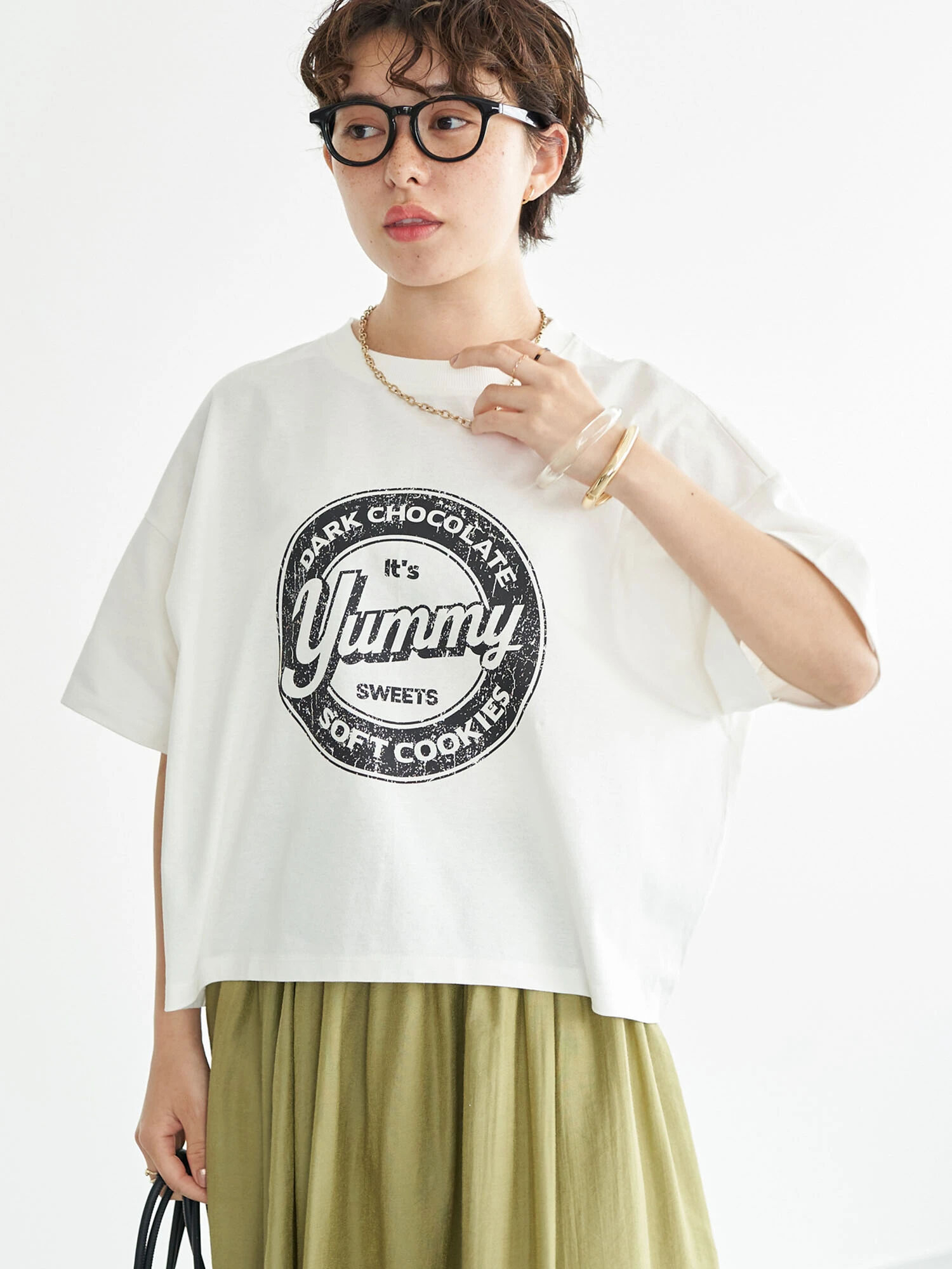 yummy ショートTシャツ[品番：EMEW0035213]｜earth music&ecology