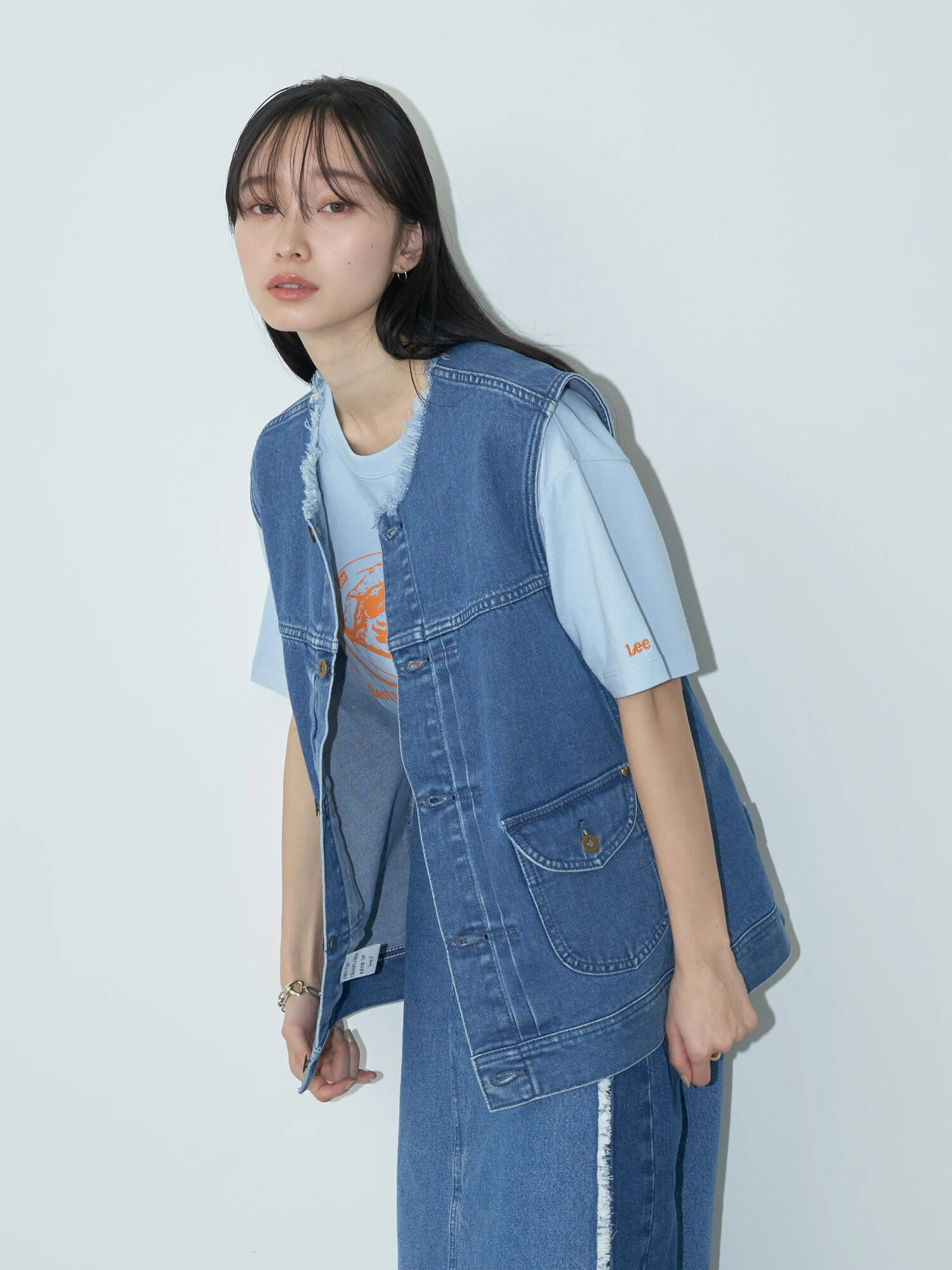 Lee×e.m.a.e DENIM VEST[品番：EMEW0038990]｜earth music&ecology