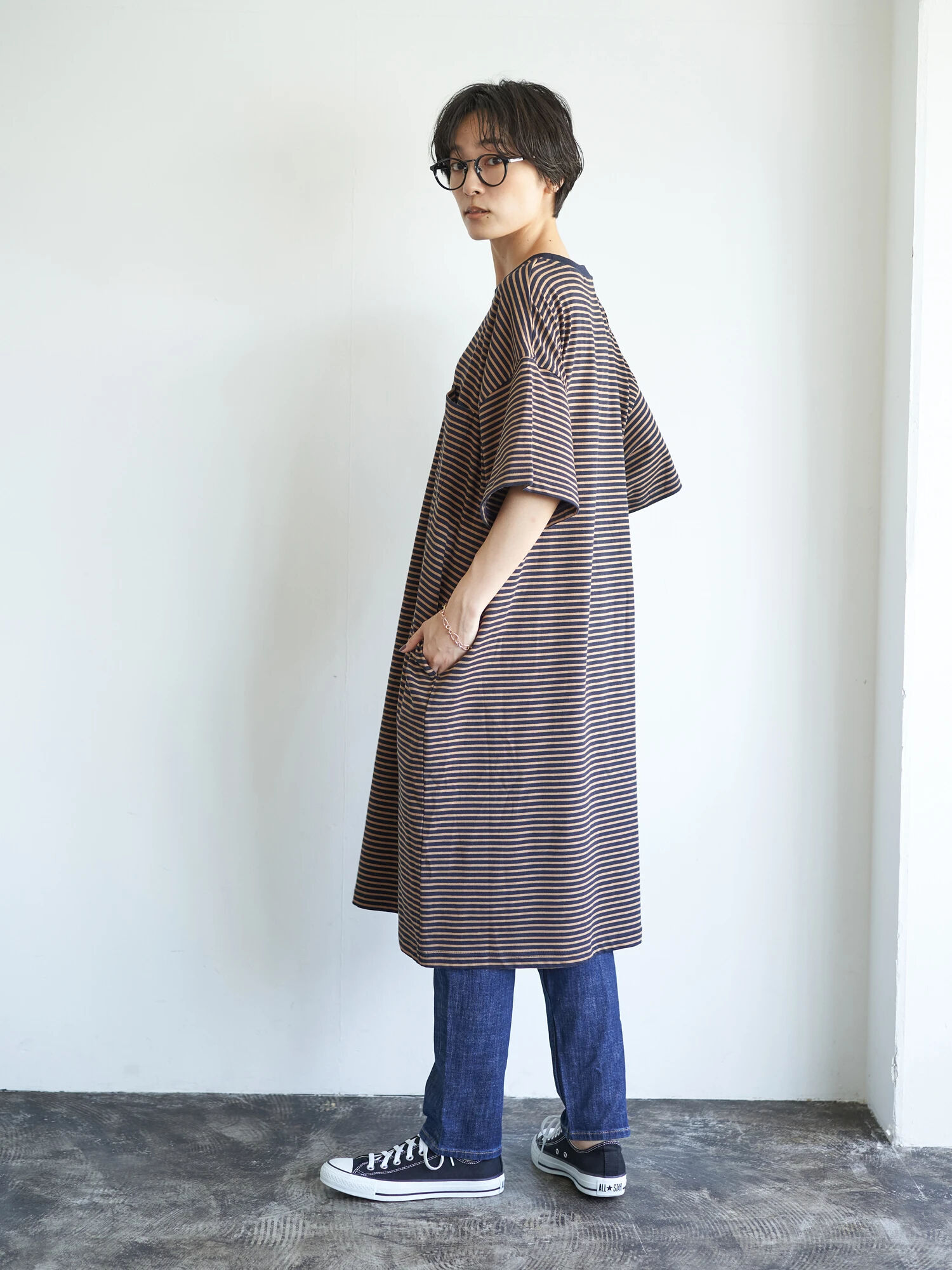 ポケット付き5分袖ボーダーカットワンピース 品番 Ehew American Holic アメリカンホリック のレディースファッション通販 Shoplist ショップリスト