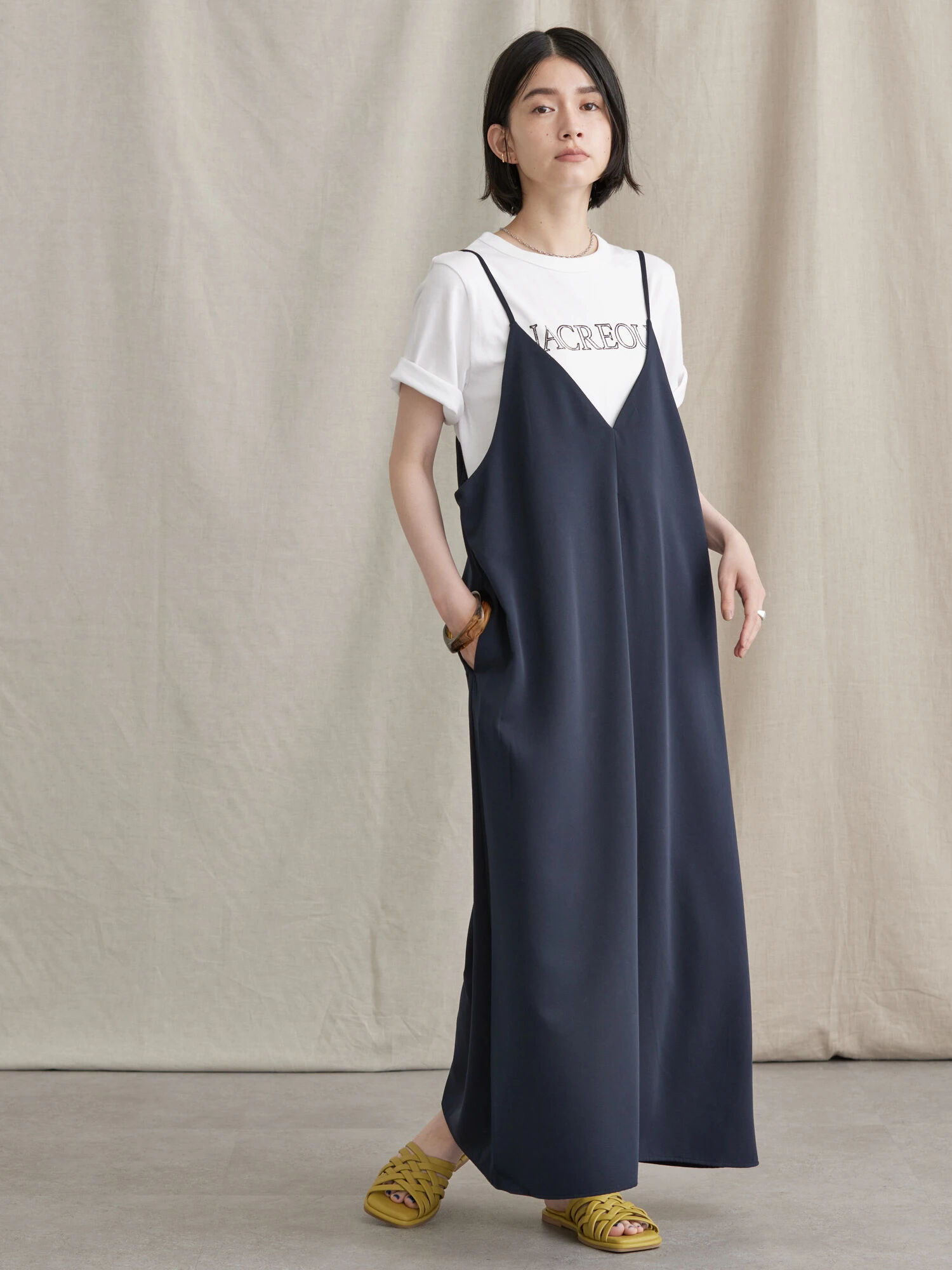 Ｖネックフレアキャミワンピース[品番：EHEW0035647]｜AMERICAN HOLIC（アメリカンホリック ）のレディースファッション通販｜SHOPLIST（ショップリスト）