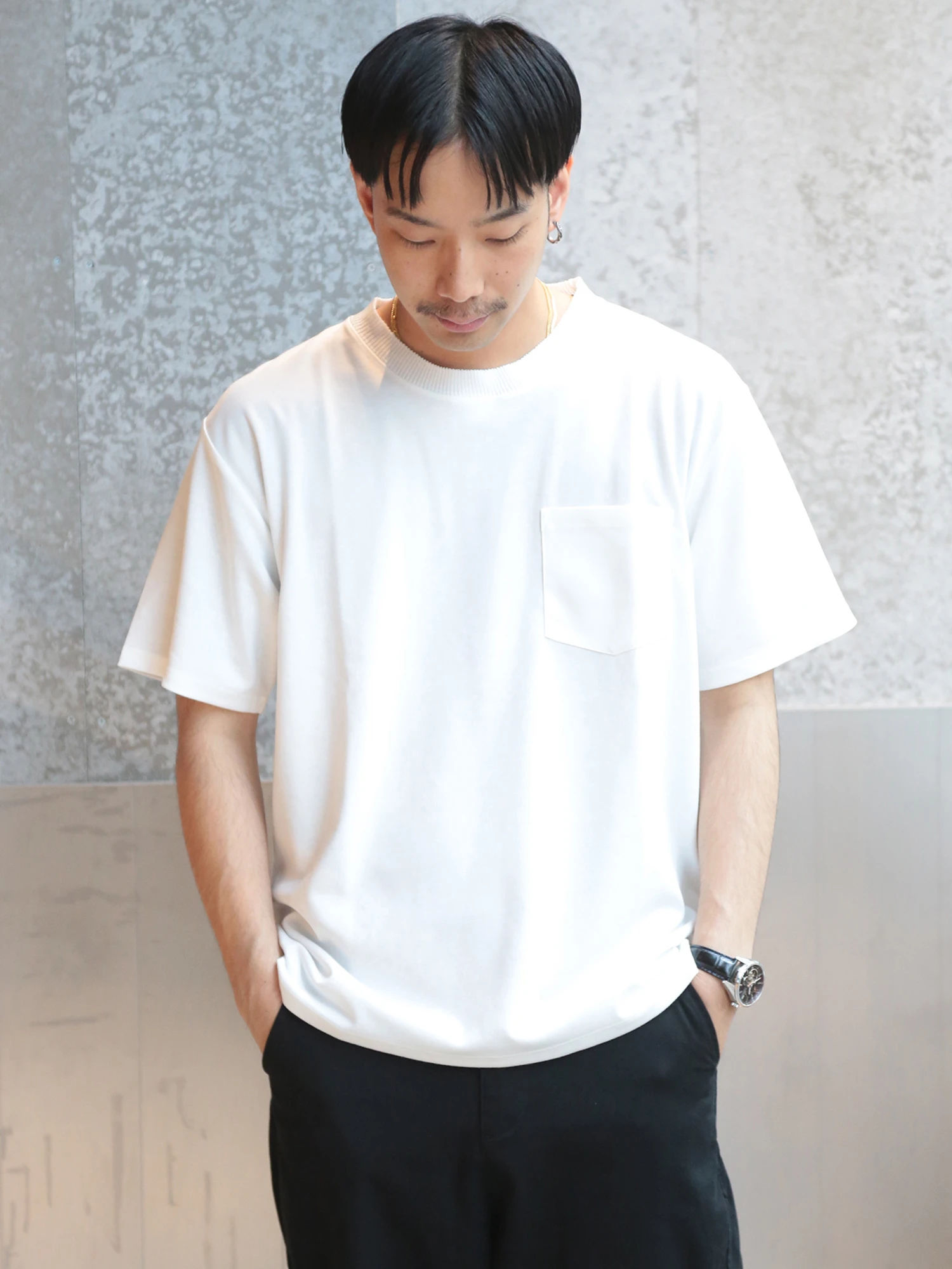 ネックドレッシーTシャツ[品番：KOEW0016891]｜koe（コエ）のメンズファッション通販｜SHOPLIST（ショップリスト）