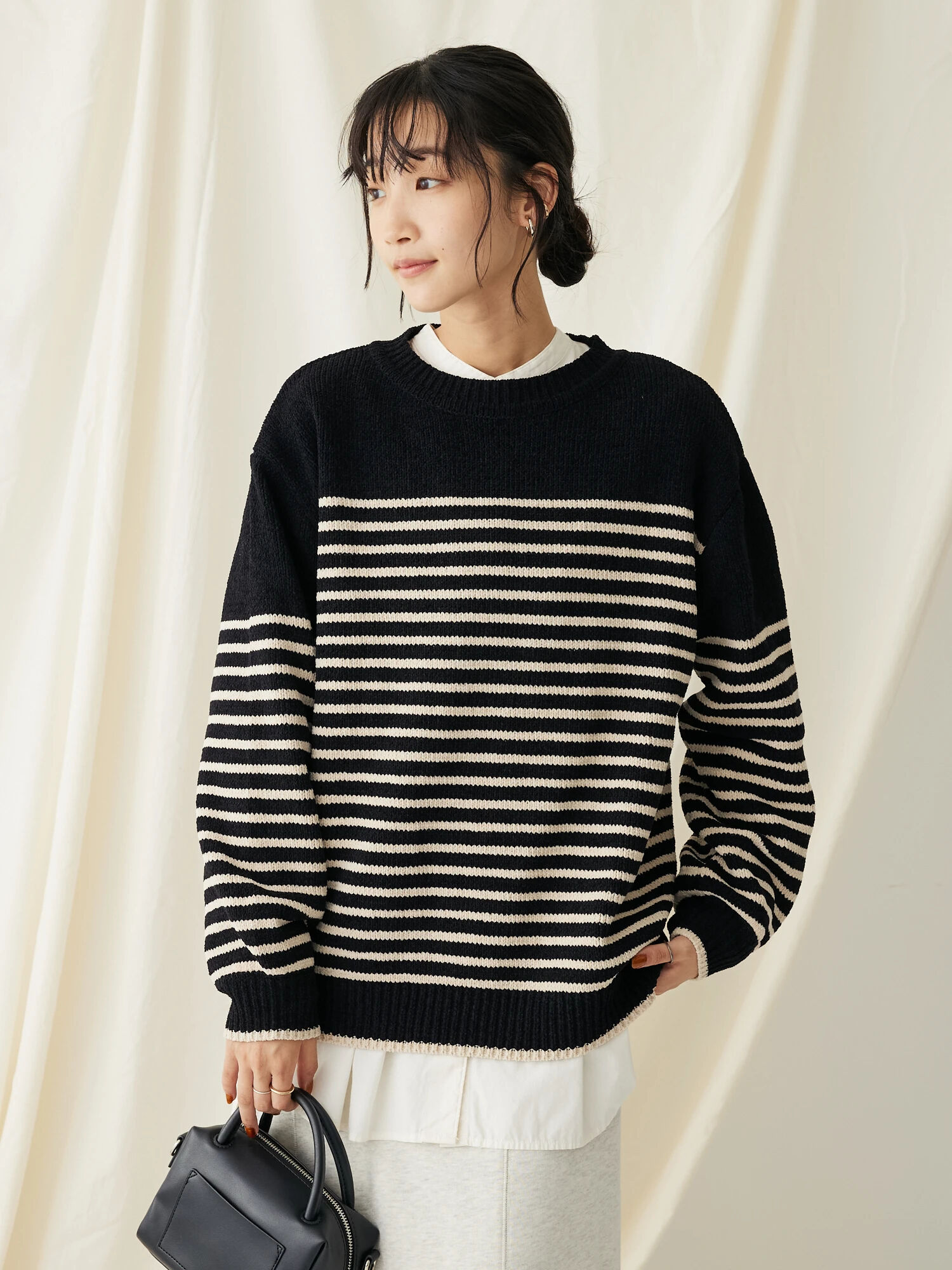 洗えるモールニットボーダープルオーバー[品番：EHEW0041595]｜CRAFT  