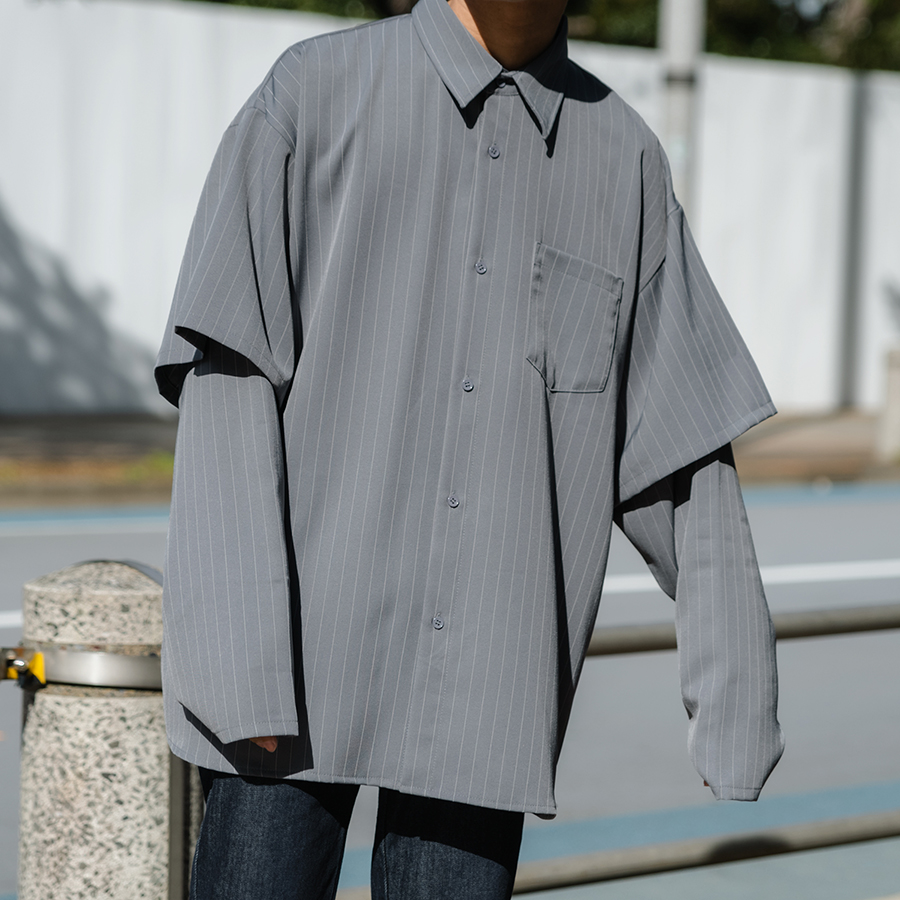 【Adoon plain】スリーブレイヤードシャツ [品番：KTRW0020264]｜kutir（クティール）のメンズファッション通販｜SHOPLIST（ショップリスト）