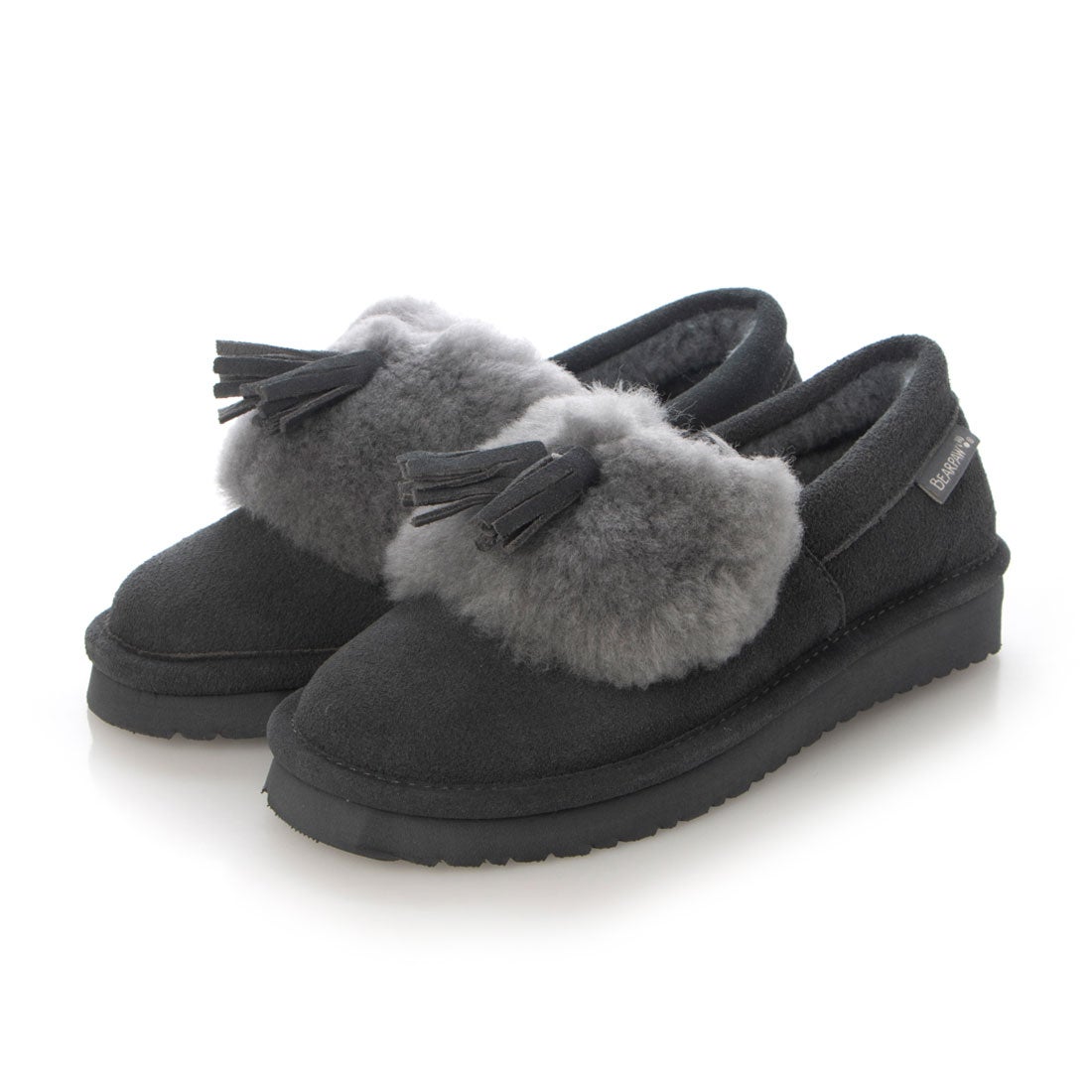 BEARPAW】タッセル付ボアデザインスリッポン[品番：FINW0006146]｜FINE