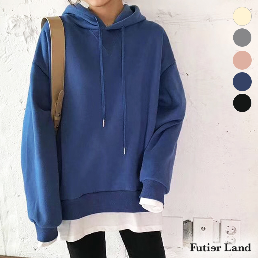 パーカー レイヤード トレーナー[品番：FI000005380]｜futier  land（フューティアランド）のレディースファッション通販｜SHOPLIST（ショップリスト）