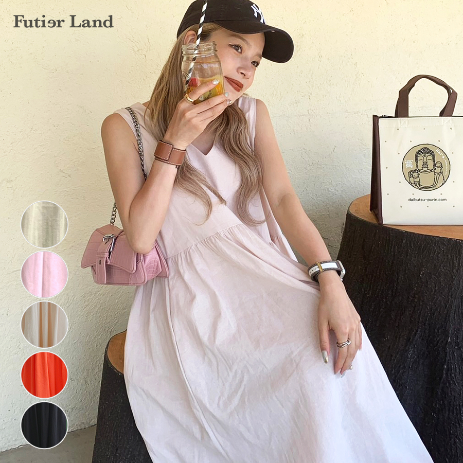 春夏 ワンピース ノースリーブ[品番：FI000007277]｜futier land