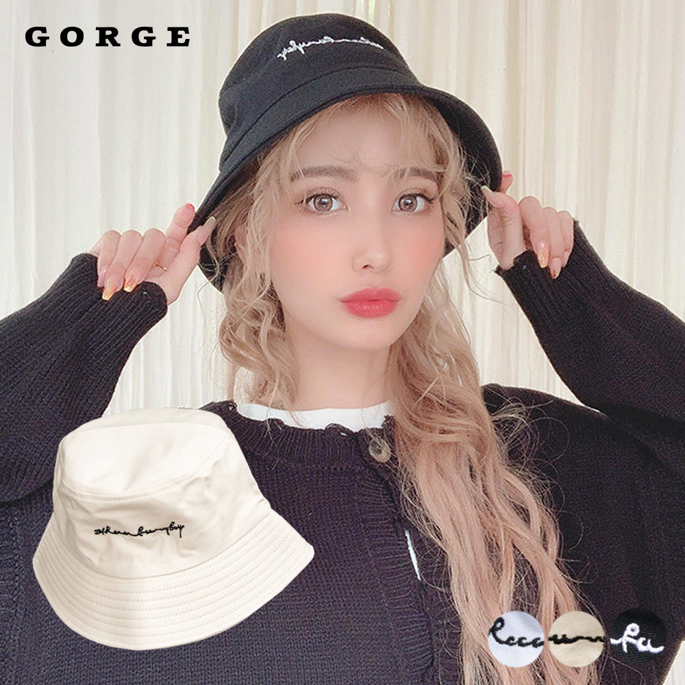 ロゴ刺しゅうバケットハット[品番：GORW0005186]｜GORGE （ゴージ）のレディースファッション通販｜SHOPLIST（ショップリスト）