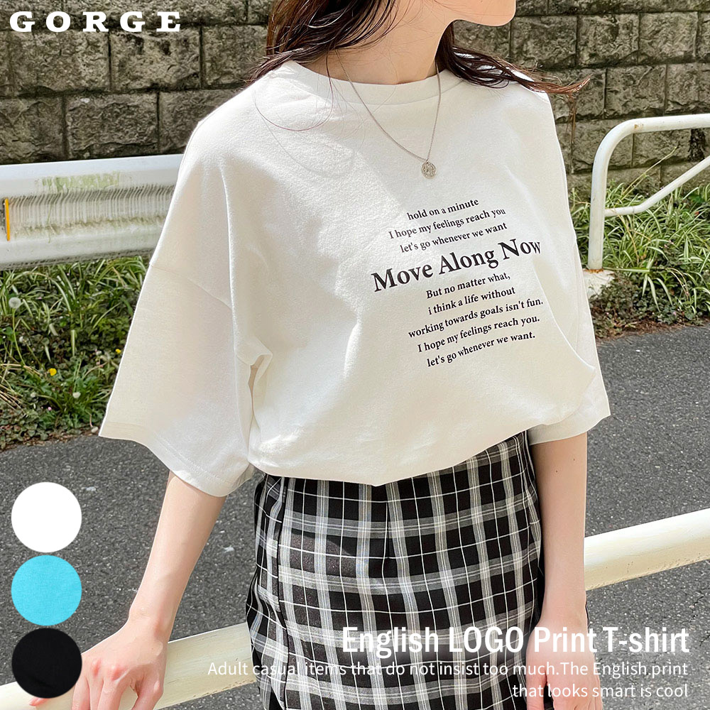 英字ロゴプリントＴシャツ[品番：GORW0006861]｜GORGE （ゴージ）の