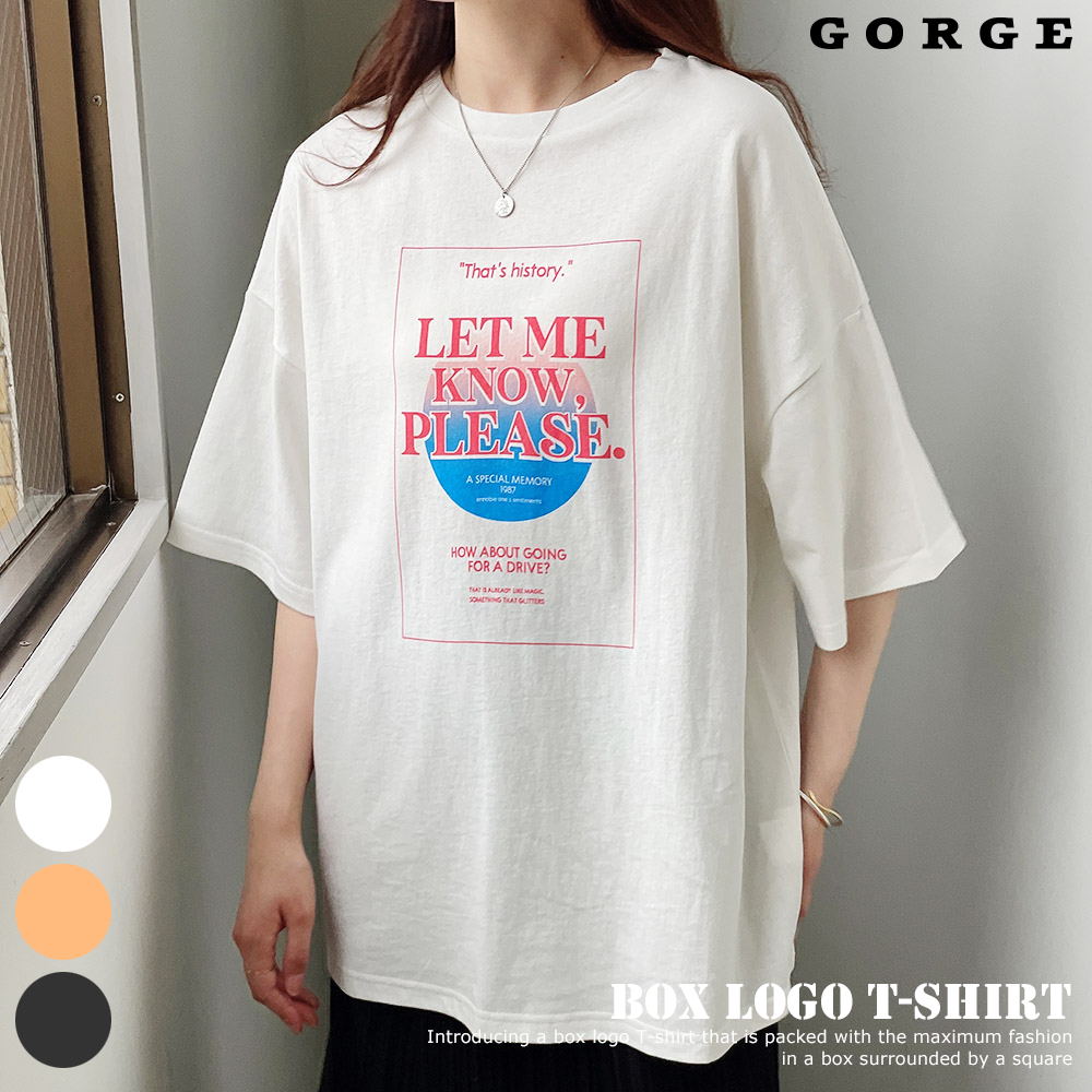 ボックスロゴＴシャツ[品番：GORW0007027]｜GORGE （ゴージ 