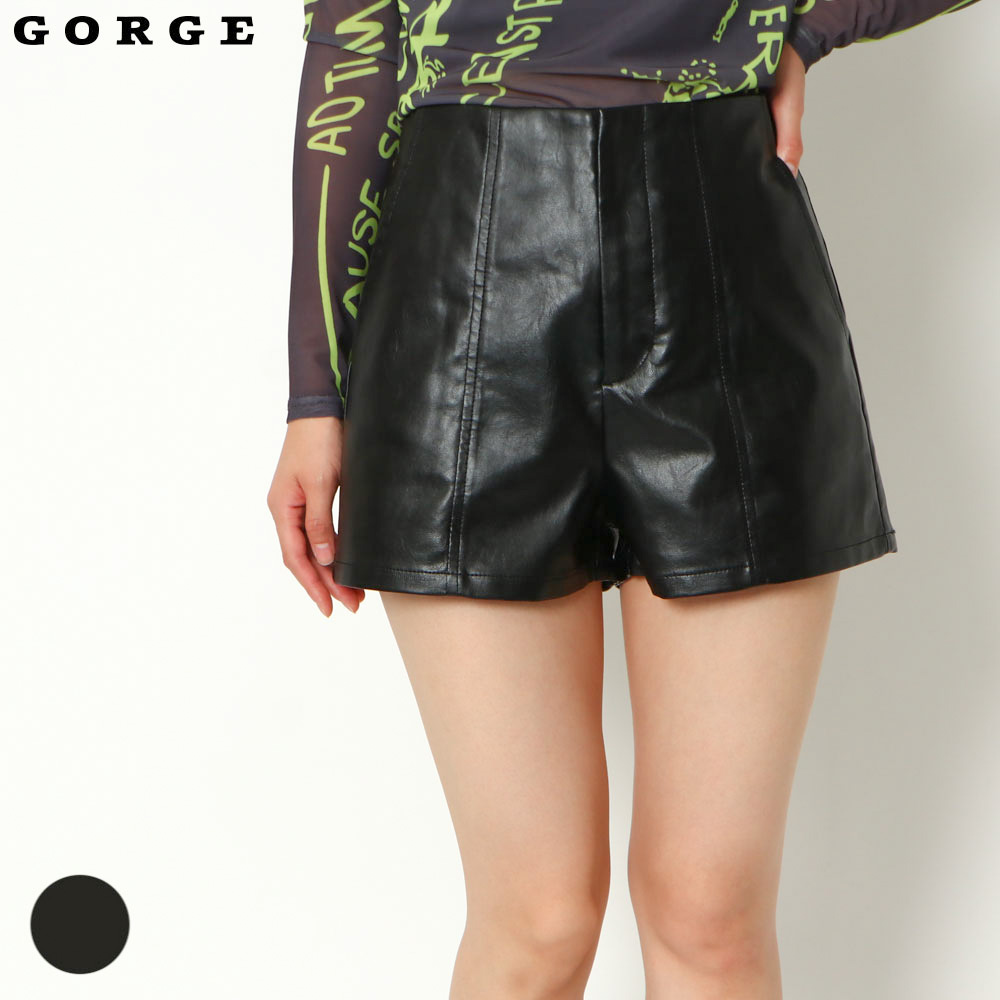 フェイクレザーショートパンツ[品番：GORW0008291]｜GORGE （ゴージ）のレディースファッション通販｜SHOPLIST（ショップリスト）