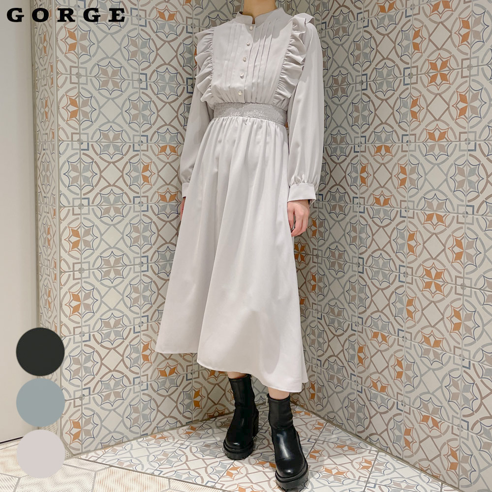 ピンタックフリルワンピース[品番：GORW0008588]｜GORGE （ゴージ）のレディースファッション通販｜SHOPLIST（ショップリスト）