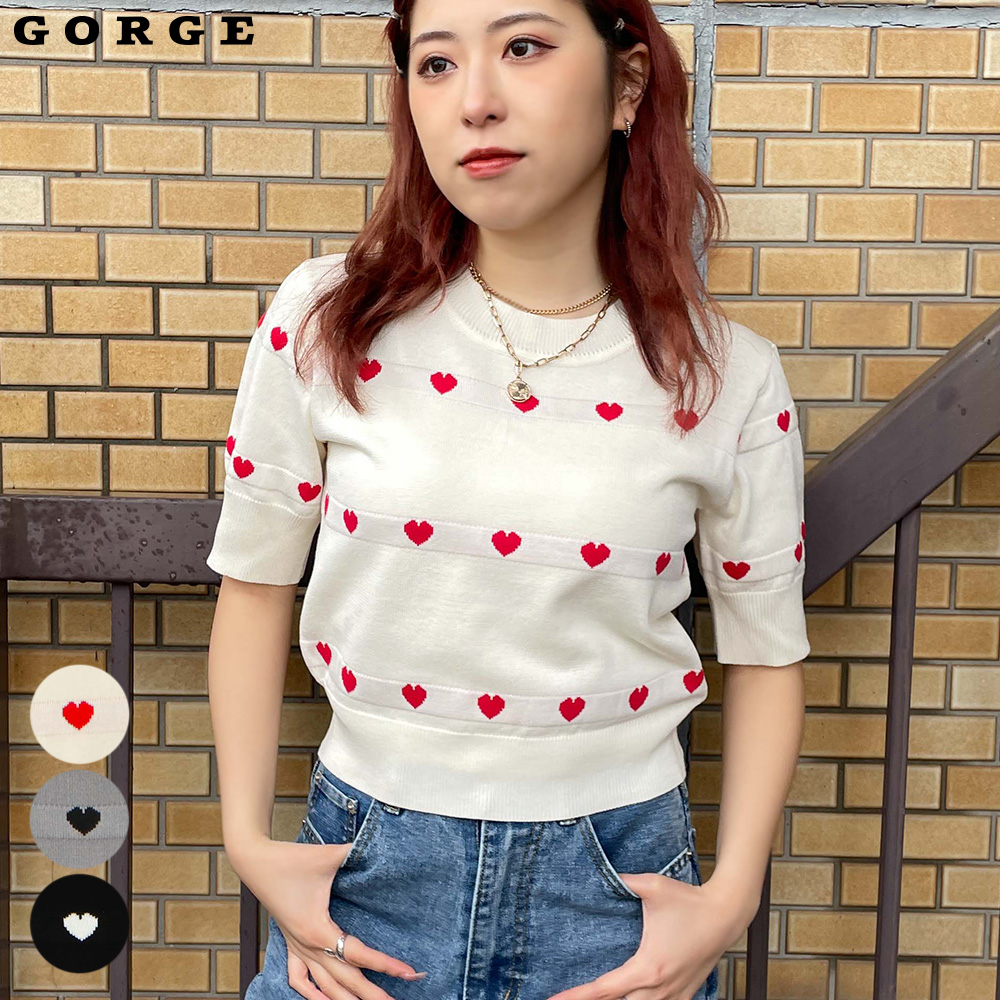 ハートニットプルオーバー[品番：GORW0008882]｜GORGE （ゴージ）の 