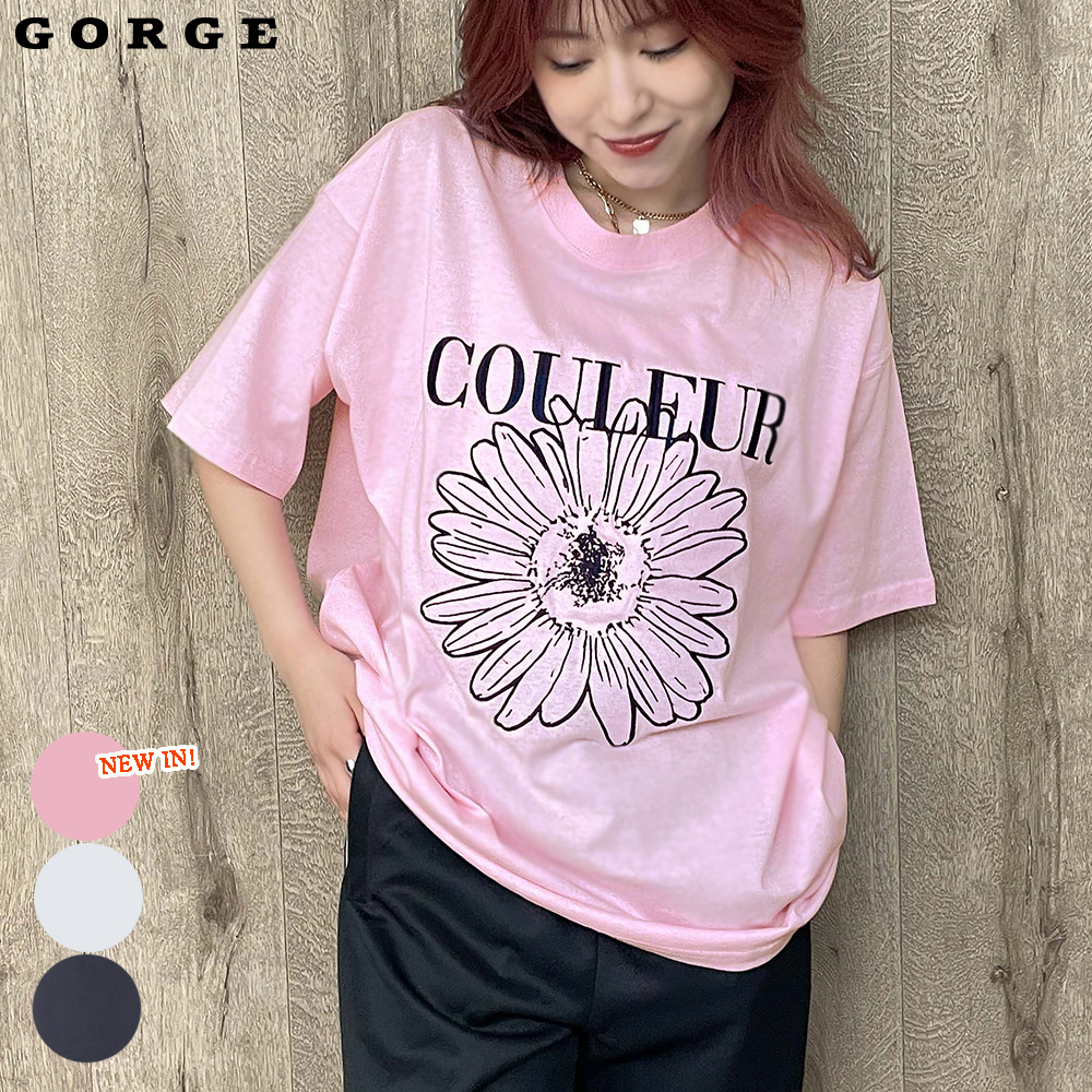 花ロゴＴシャツ[品番：GORW0008777]｜GORGE （ゴージ）のレディースファッション通販｜SHOPLIST（ショップリスト）